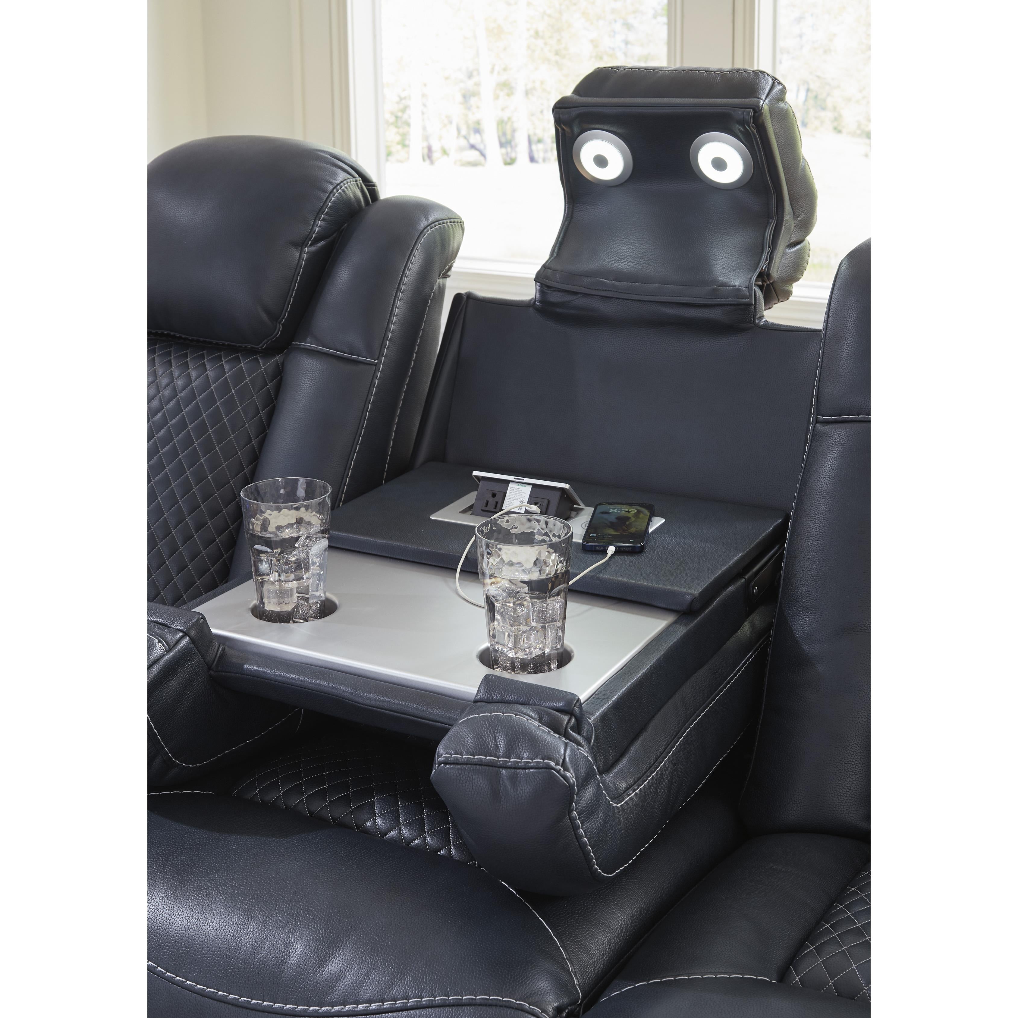 Manufacturer Color_Sapphire --  Fyne-Dyme 3660315 Power Reclining Sofa with Adjustable Headrest IMAGE 8