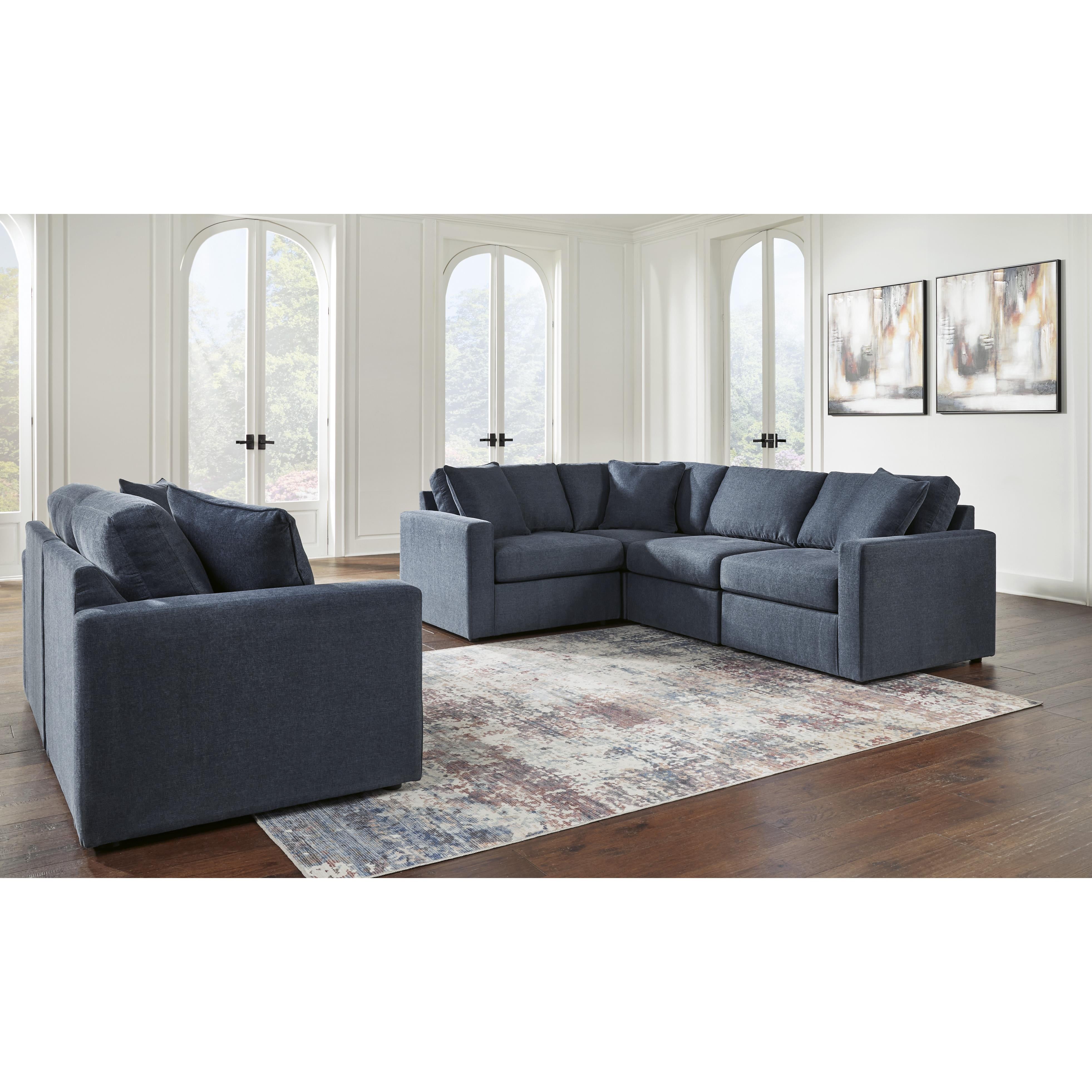  Manufacturer Color_Ink --  Signature Design by Ashley Modmax Stationary Fabric Loveseat IMAGE 4