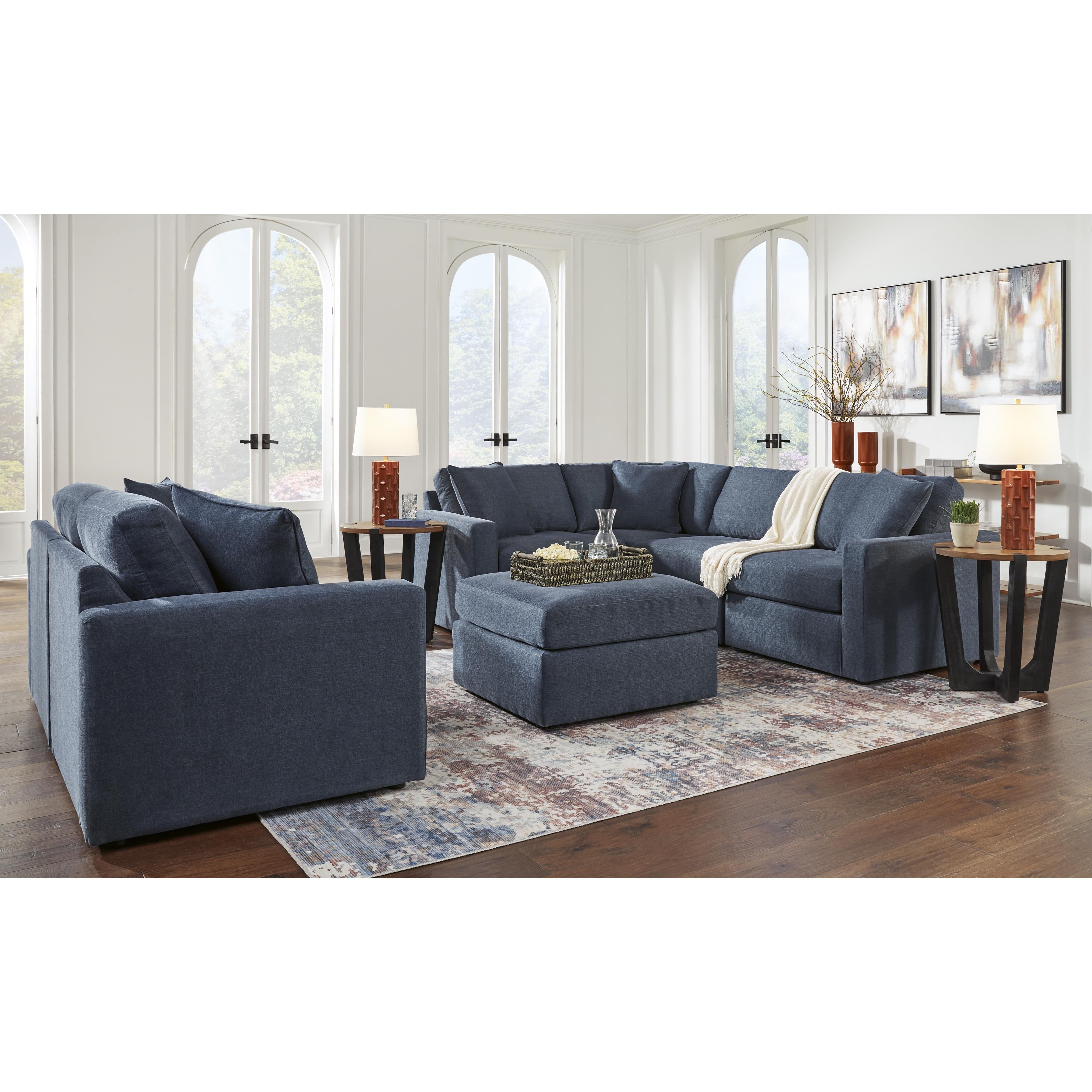  Manufacturer Color_Ink --  Signature Design by Ashley Modmax Stationary Fabric Loveseat IMAGE 5