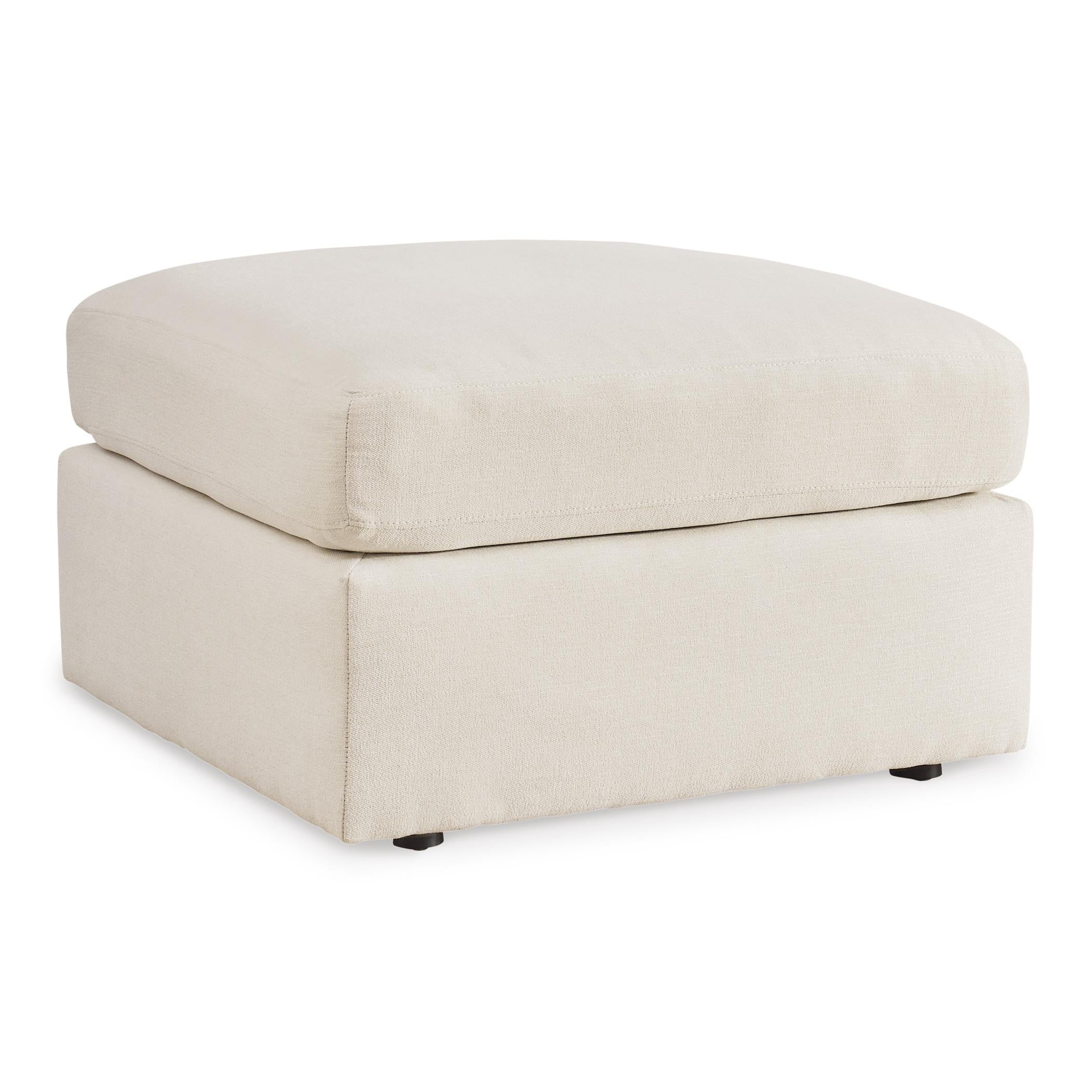  Manufacturer Color_Oyster --  Signature Design by Ashley Modmax Fabric Ottoman IMAGE 1