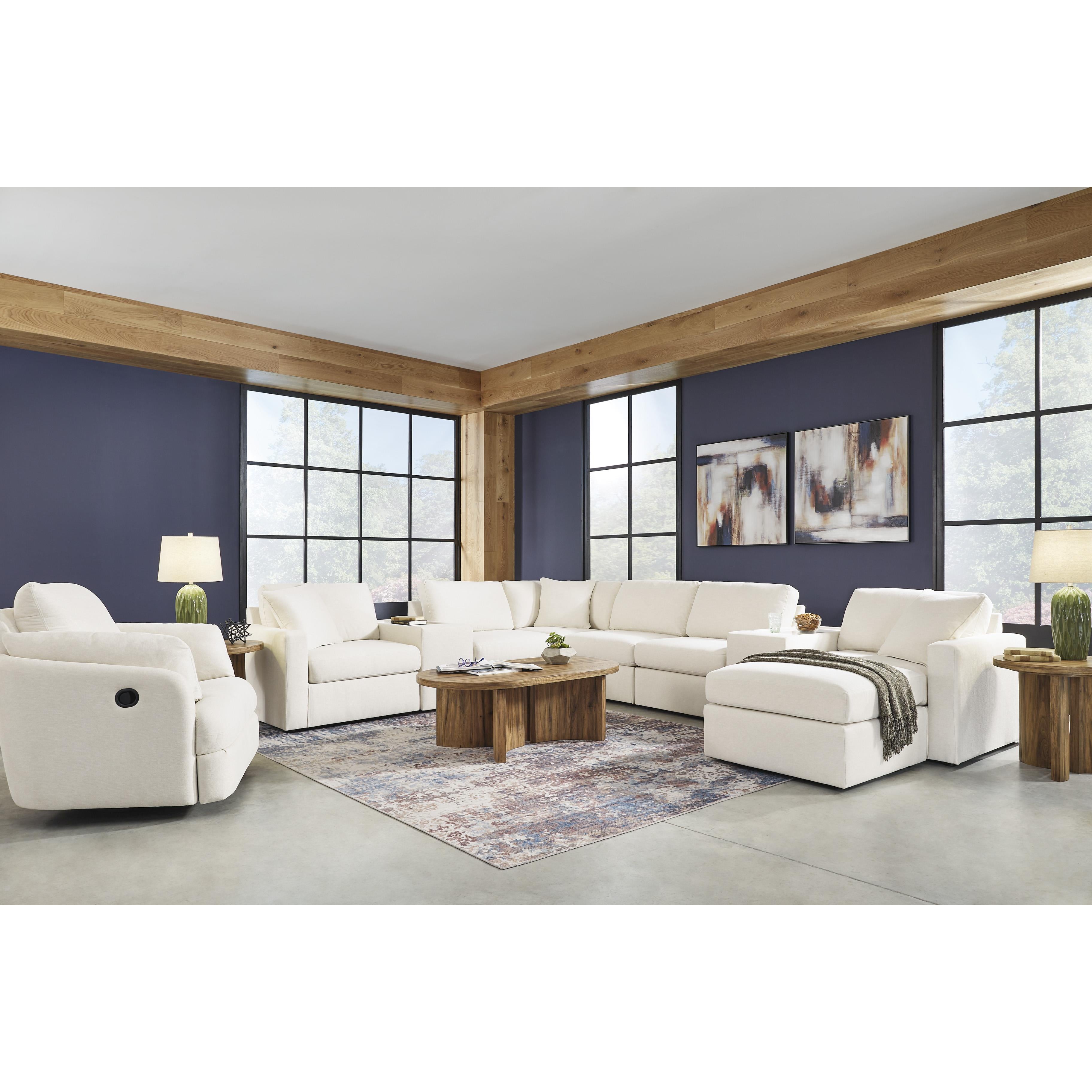  Manufacturer Color_Oyster --  Signature Design by Ashley Modmax Fabric Ottoman IMAGE 12