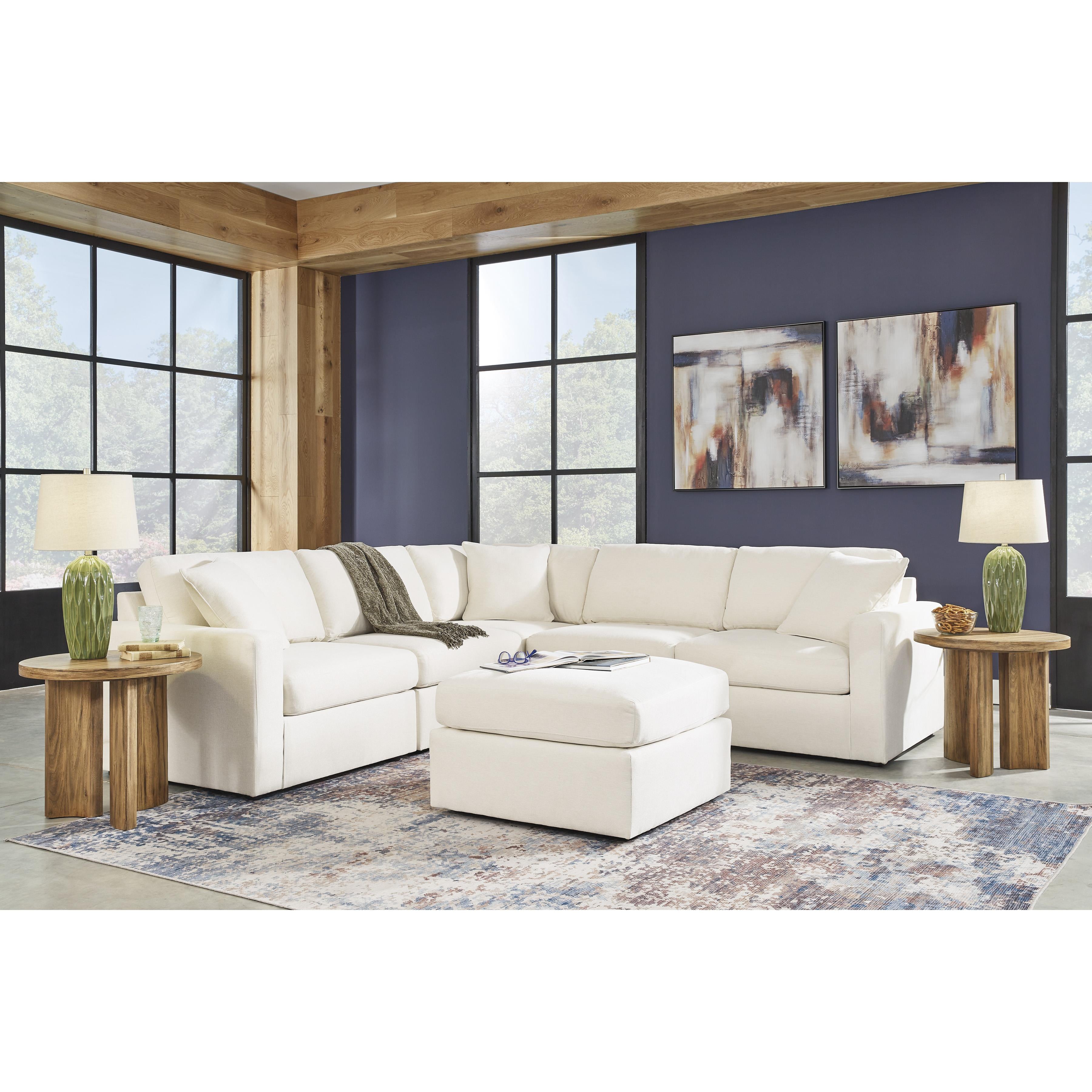  Manufacturer Color_Oyster --  Signature Design by Ashley Modmax Fabric Ottoman IMAGE 15