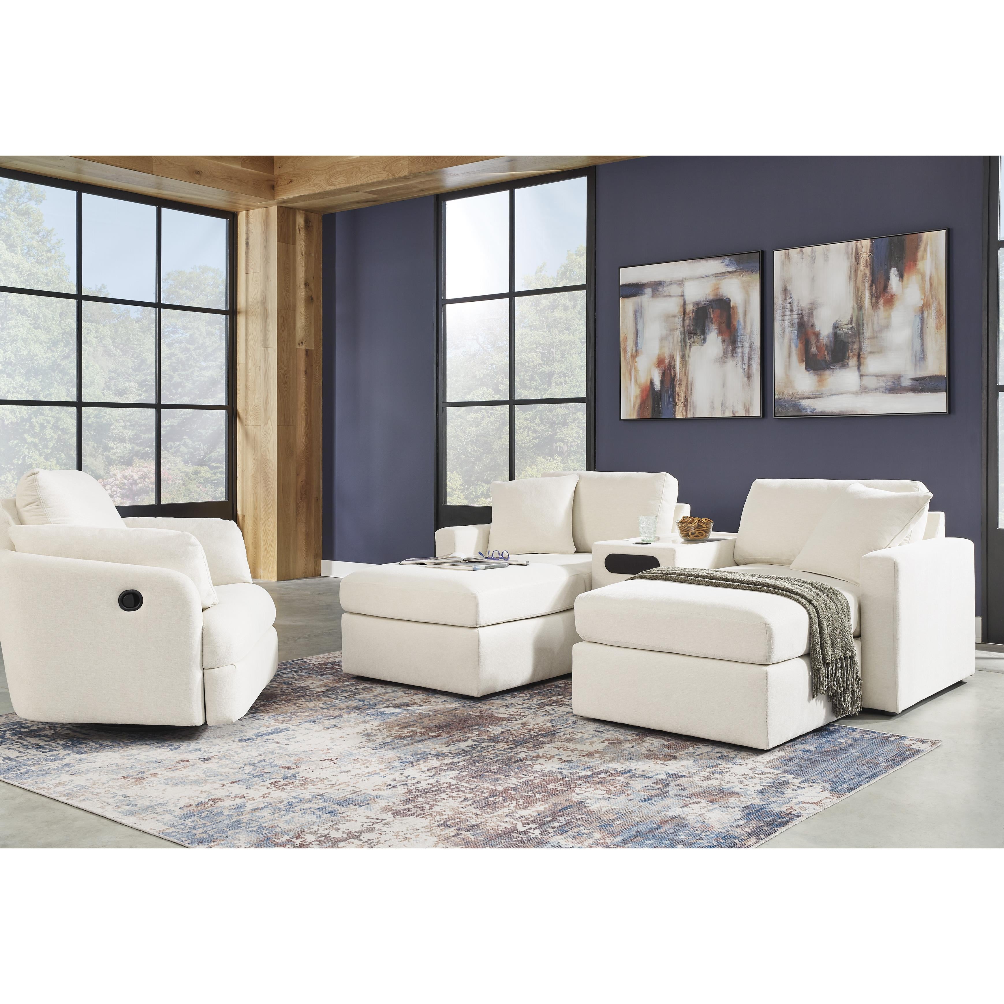  Manufacturer Color_Oyster --  Signature Design by Ashley Modmax Fabric Ottoman IMAGE 18