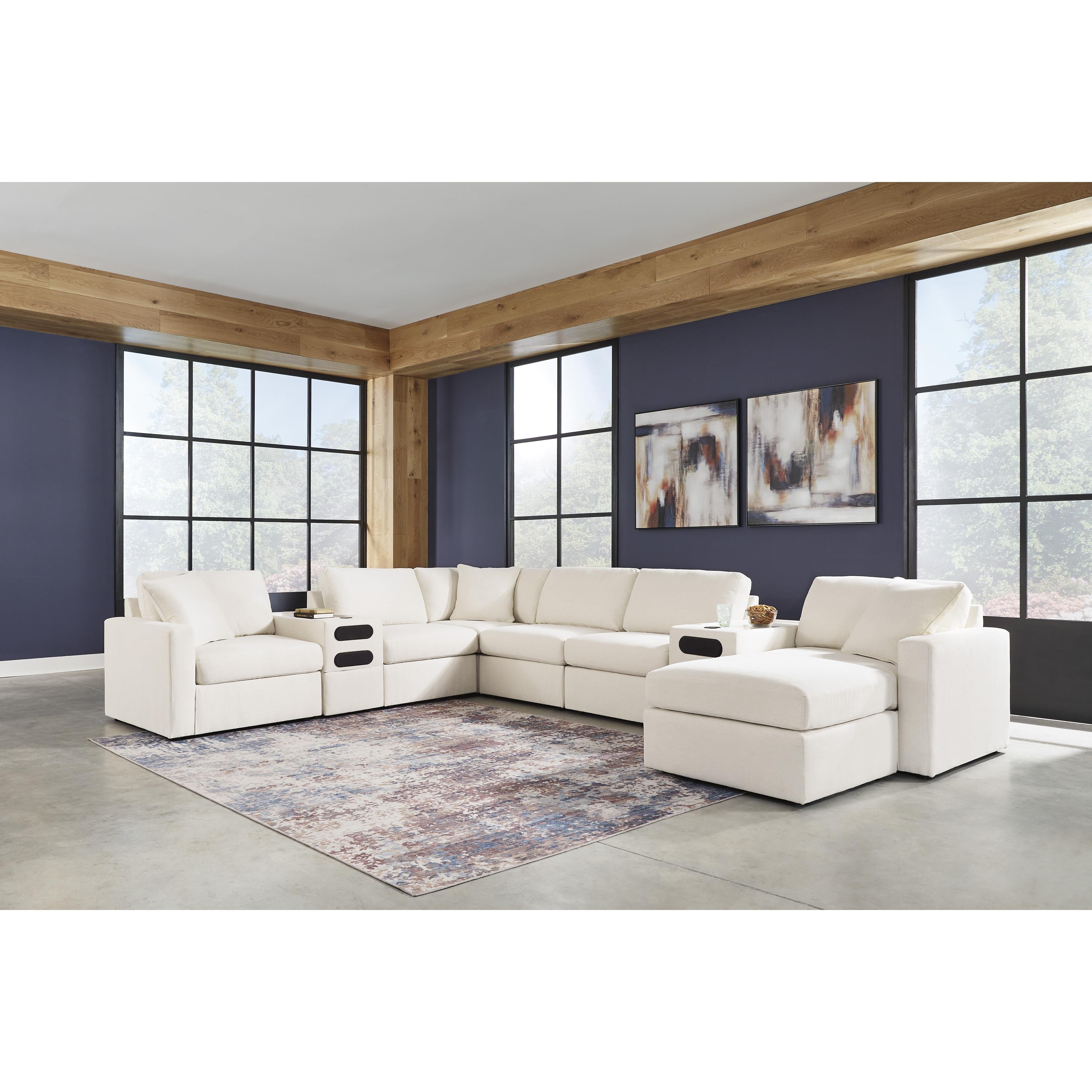  Manufacturer Color_Oyster --  Signature Design by Ashley Modmax Fabric Ottoman IMAGE 19