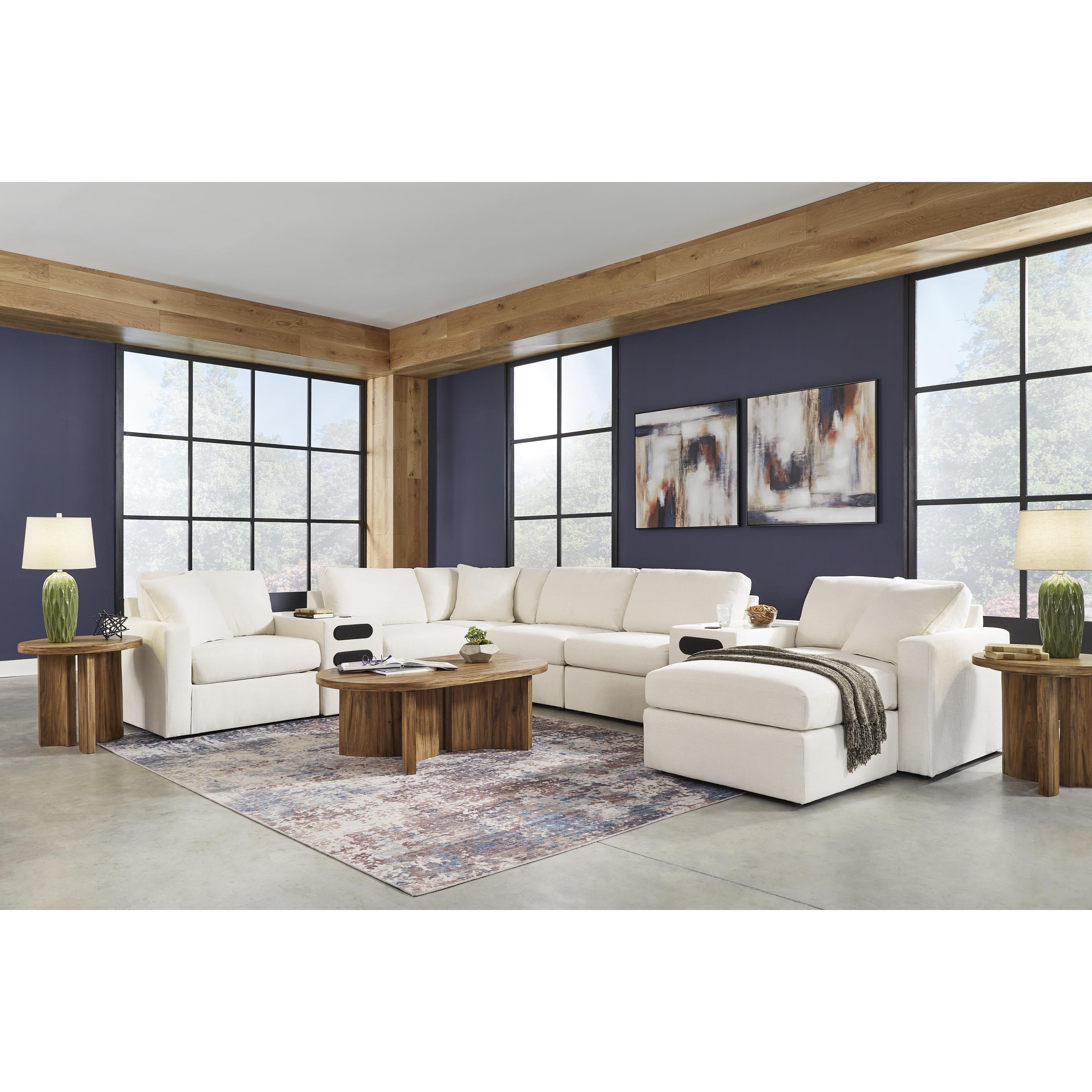  Manufacturer Color_Oyster --  Signature Design by Ashley Modmax Fabric Ottoman IMAGE 20