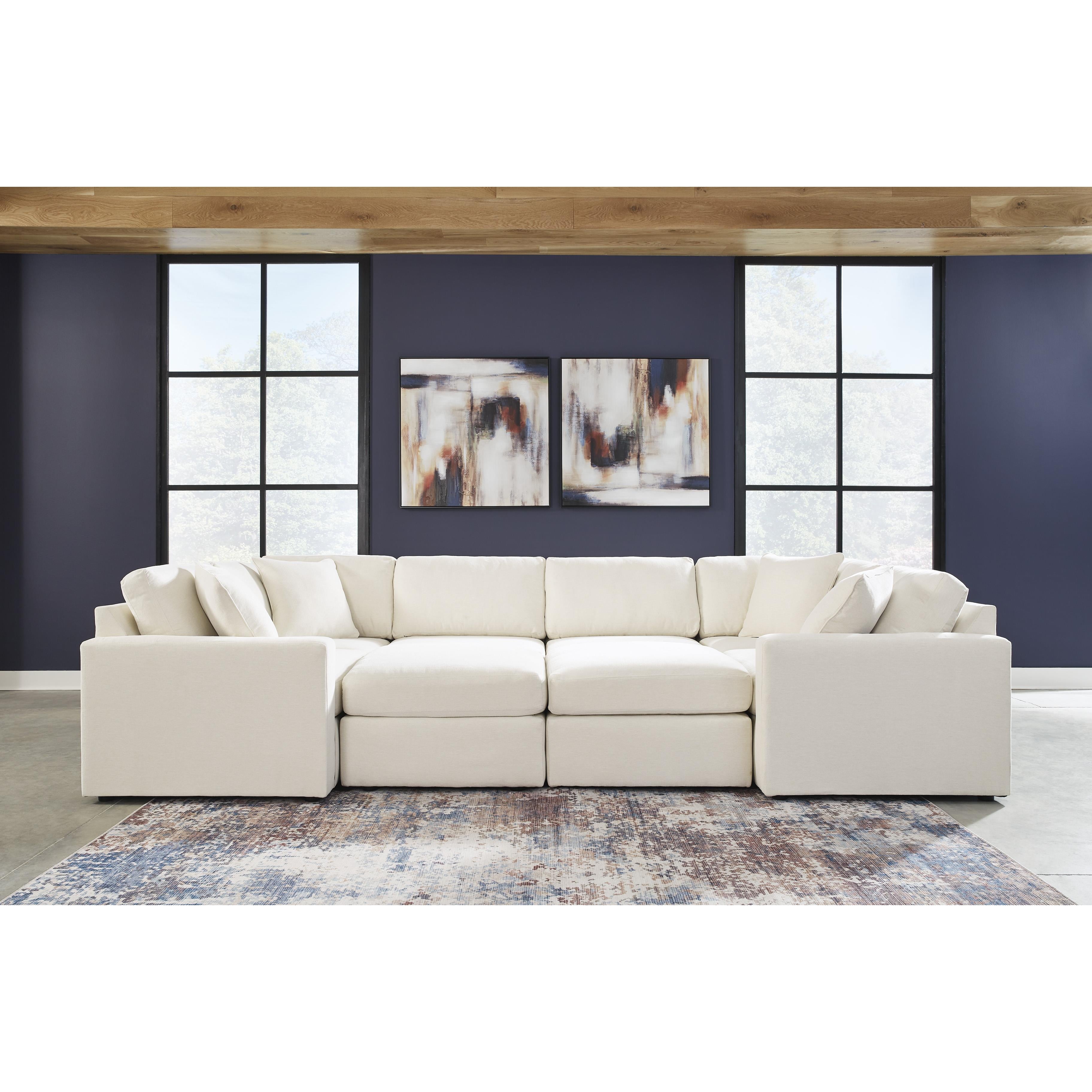  Manufacturer Color_Oyster --  Signature Design by Ashley Modmax Fabric Ottoman IMAGE 6