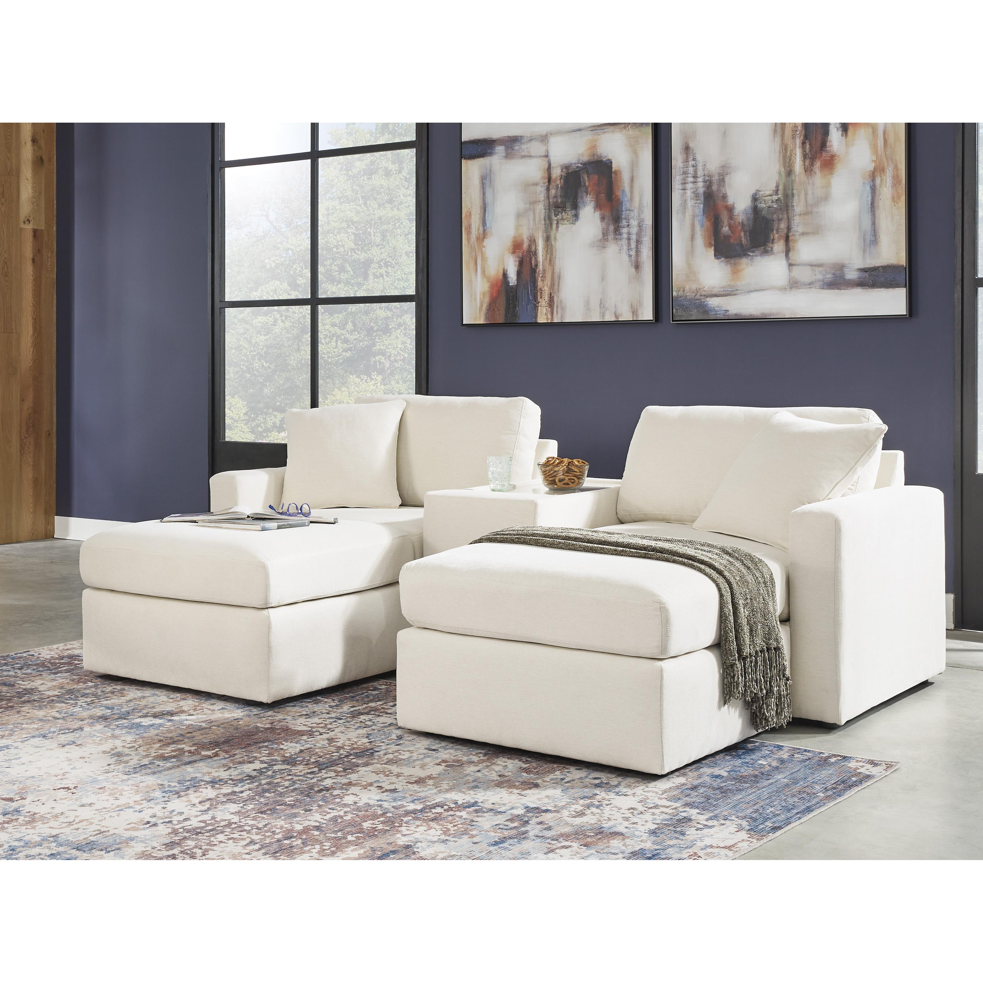  Manufacturer Color_Oyster --  Signature Design by Ashley Modmax Fabric Ottoman IMAGE 8