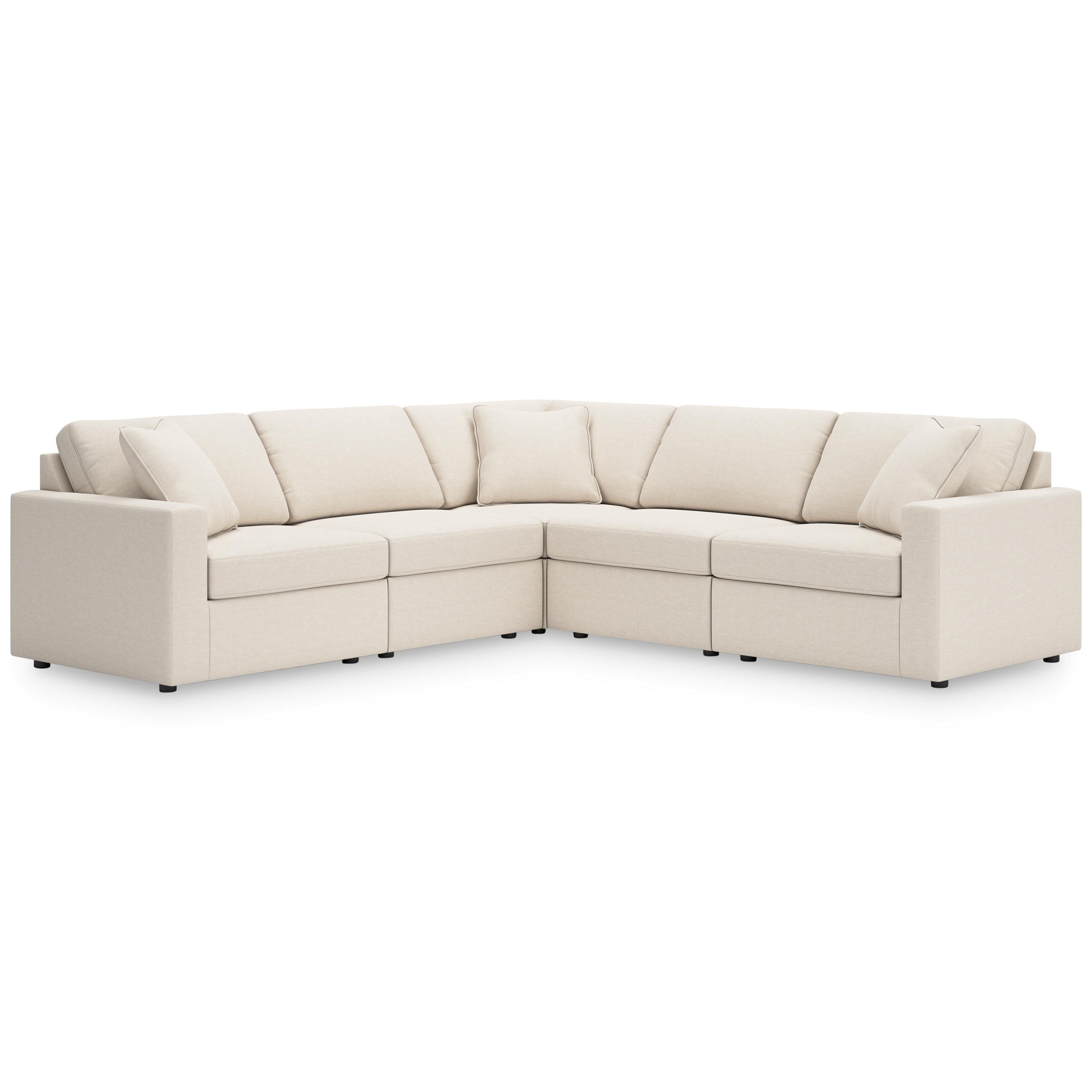  Manufacturer Color_Oyster --  Signature Design by Ashley Modmax Fabric 5 pc Sectional IMAGE 1
