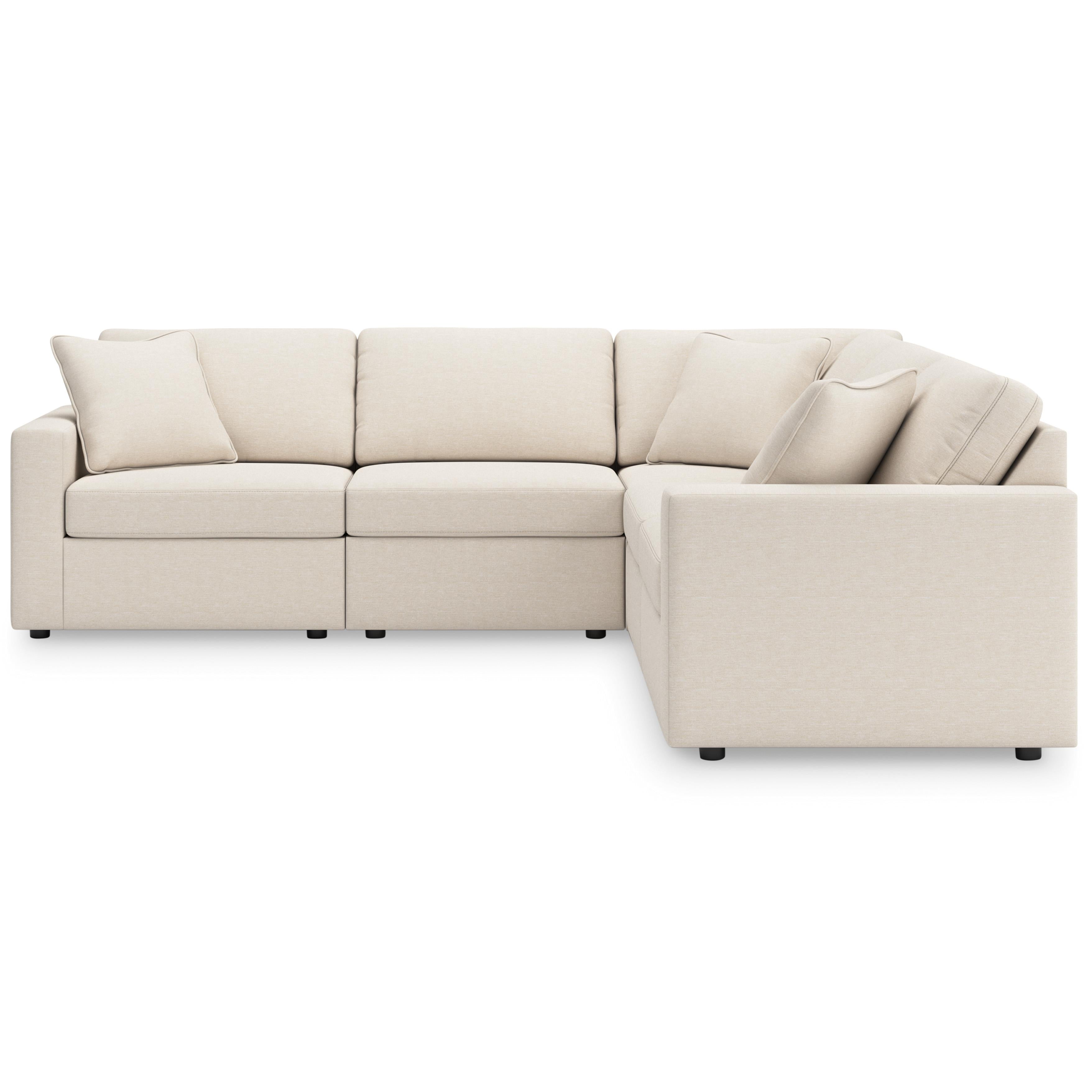  Manufacturer Color_Oyster --  Signature Design by Ashley Modmax Fabric 5 pc Sectional IMAGE 2