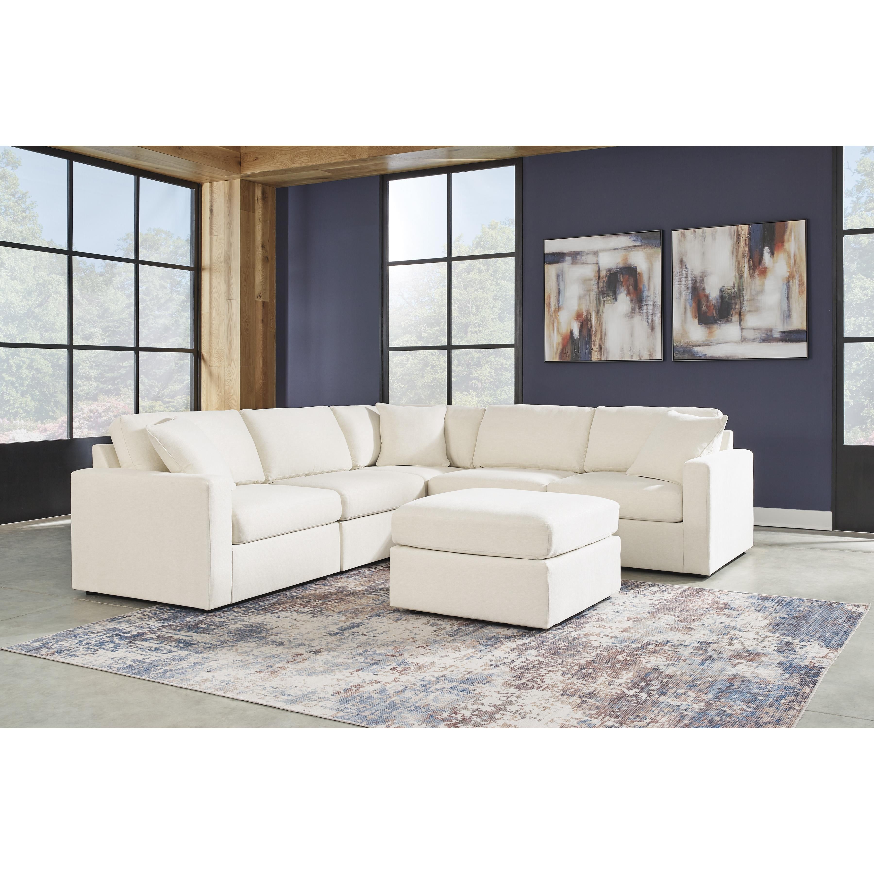  Manufacturer Color_Oyster --  Signature Design by Ashley Modmax Fabric 5 pc Sectional IMAGE 6