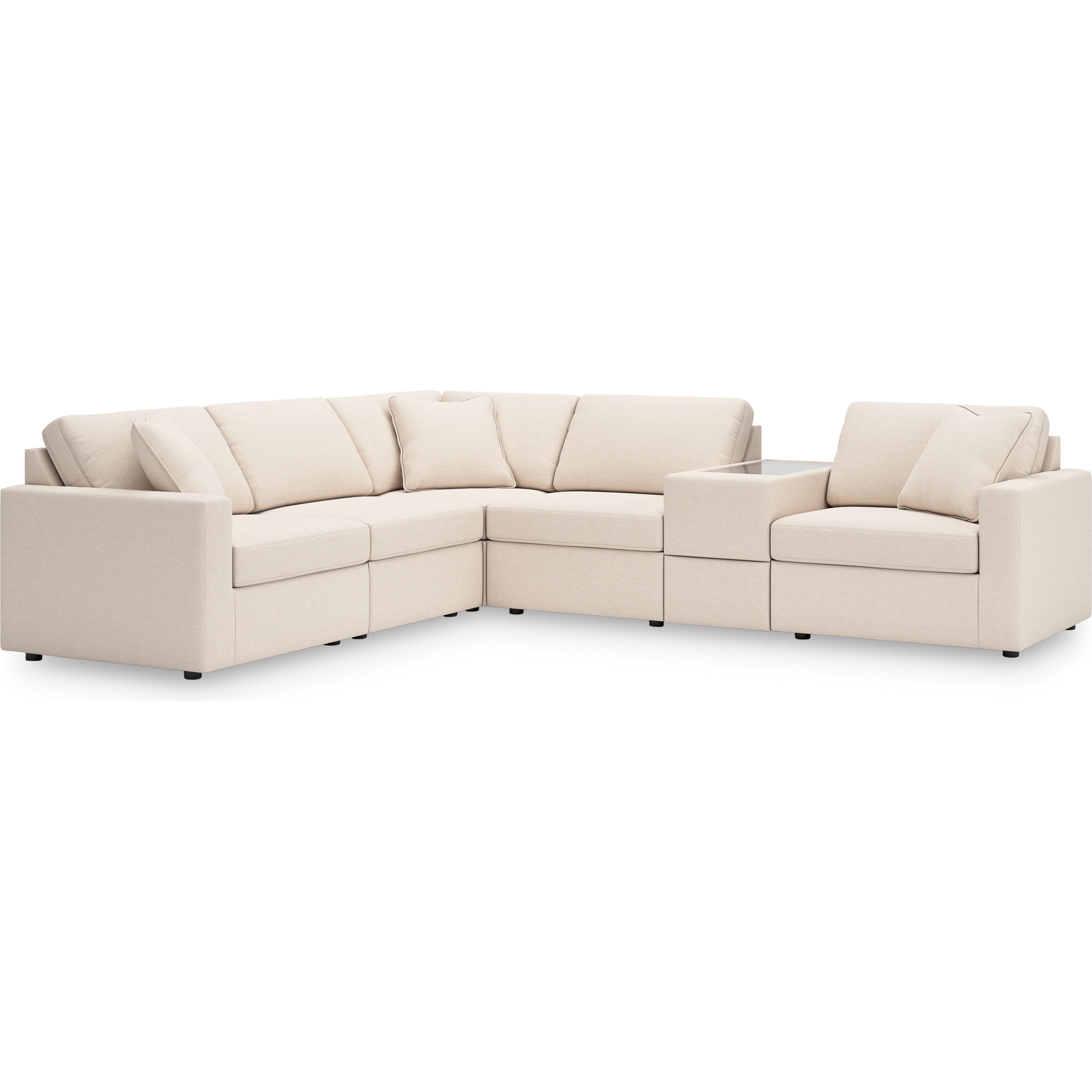  Manufacturer Color_Oyster --  Signature Design by Ashley Modmax Fabric 6 pc Sectional IMAGE 1