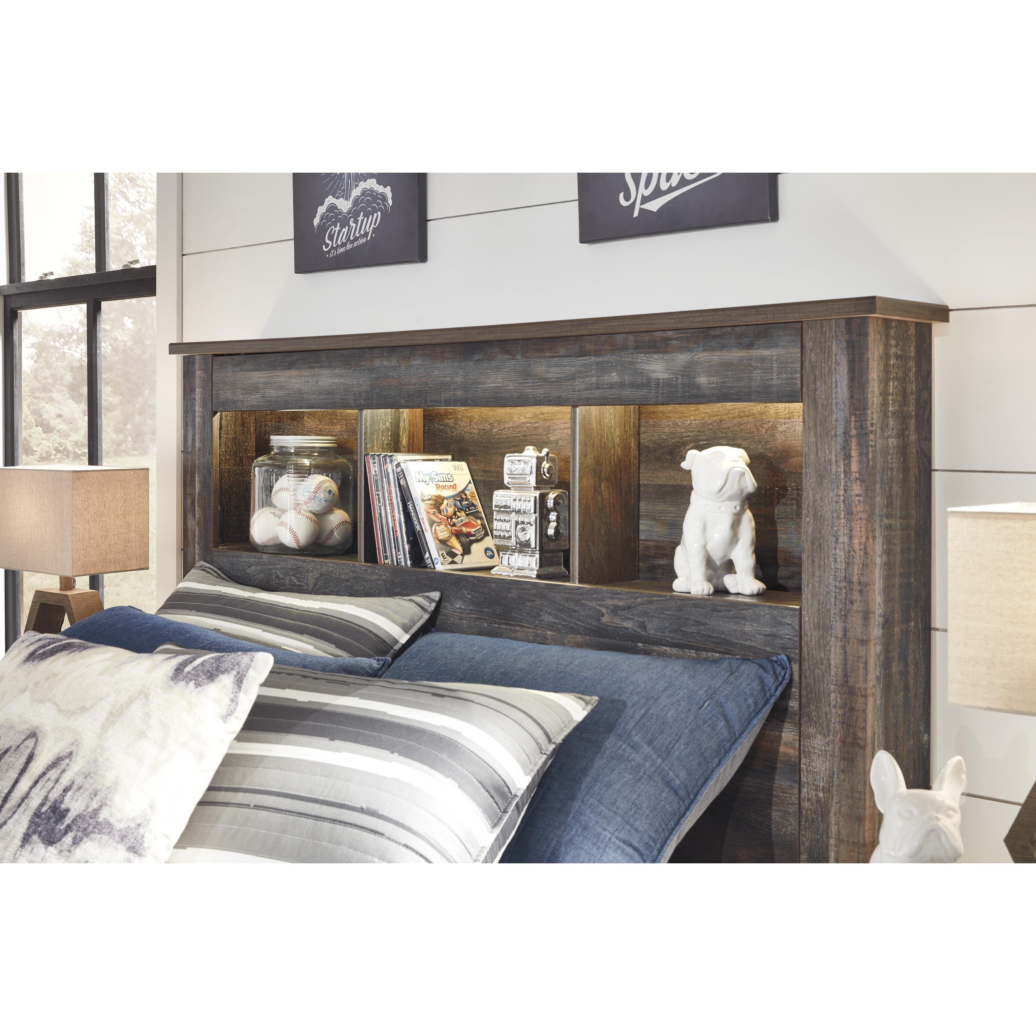  Signature Design by Ashley Drystan B211-85 Full Bookcase Headboard IMAGE 3