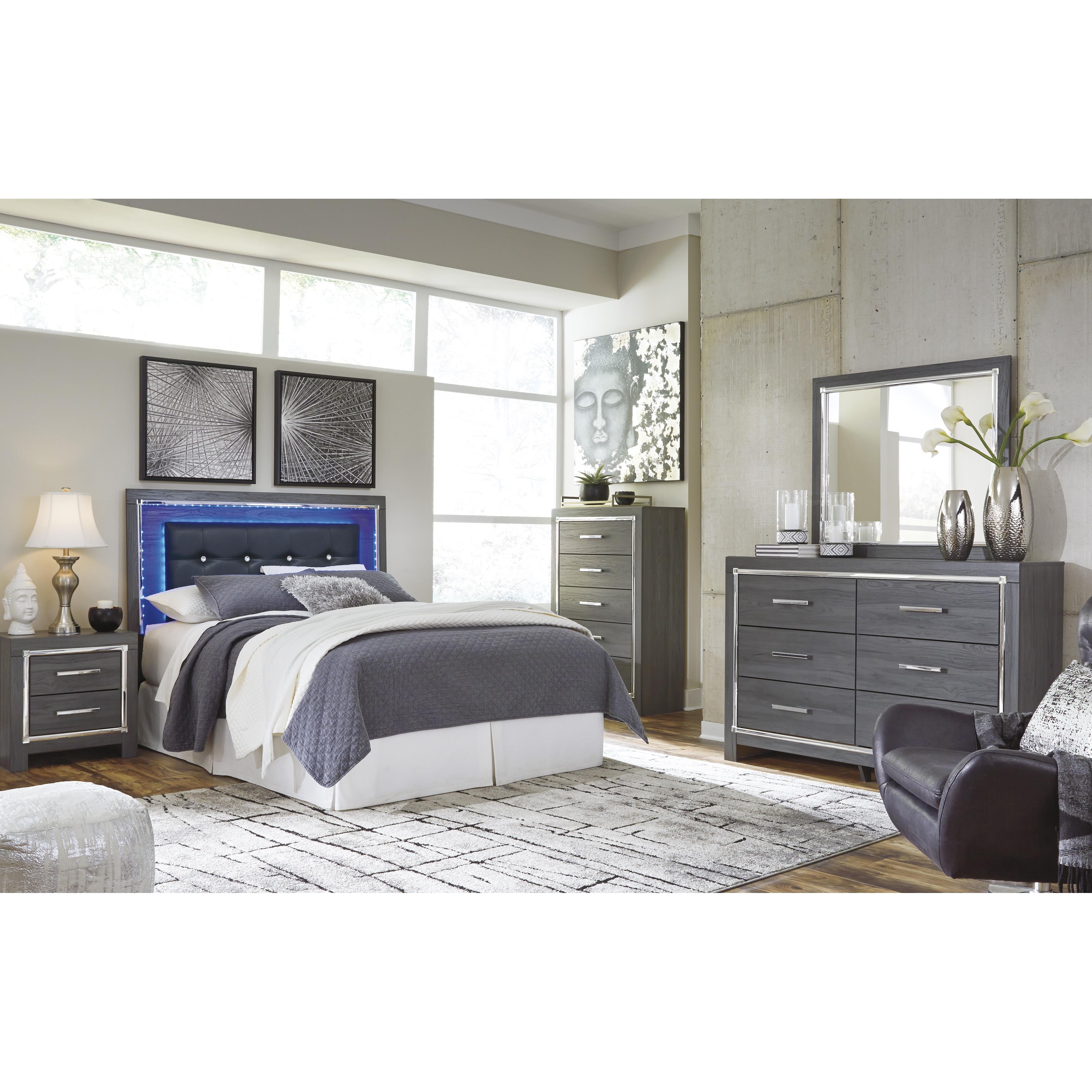  Signature Design by Ashley Lodanna B214-57 Queen Upholstered Panel Headboard IMAGE 7