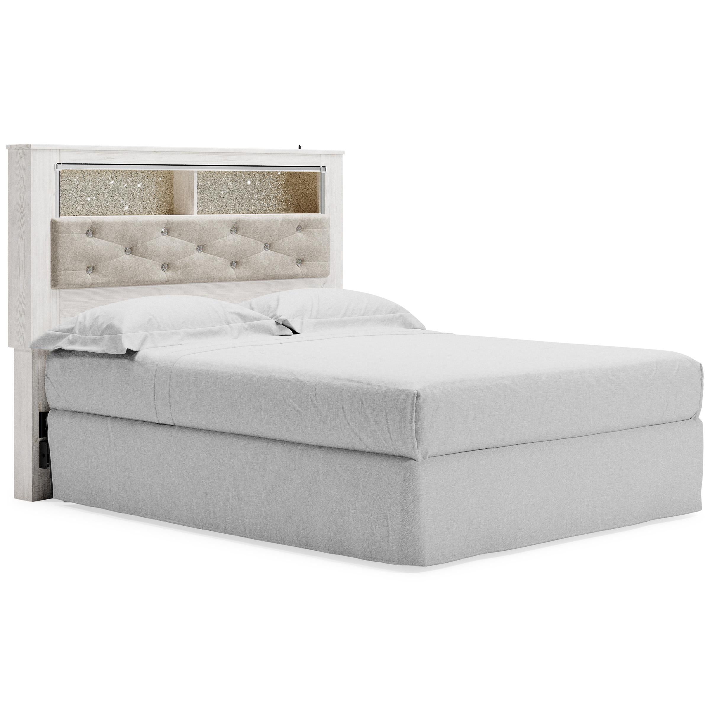  Signature Design by Ashley Altyra B2640-65 Queen Upholstered Panel Bookcase Headboard IMAGE 2