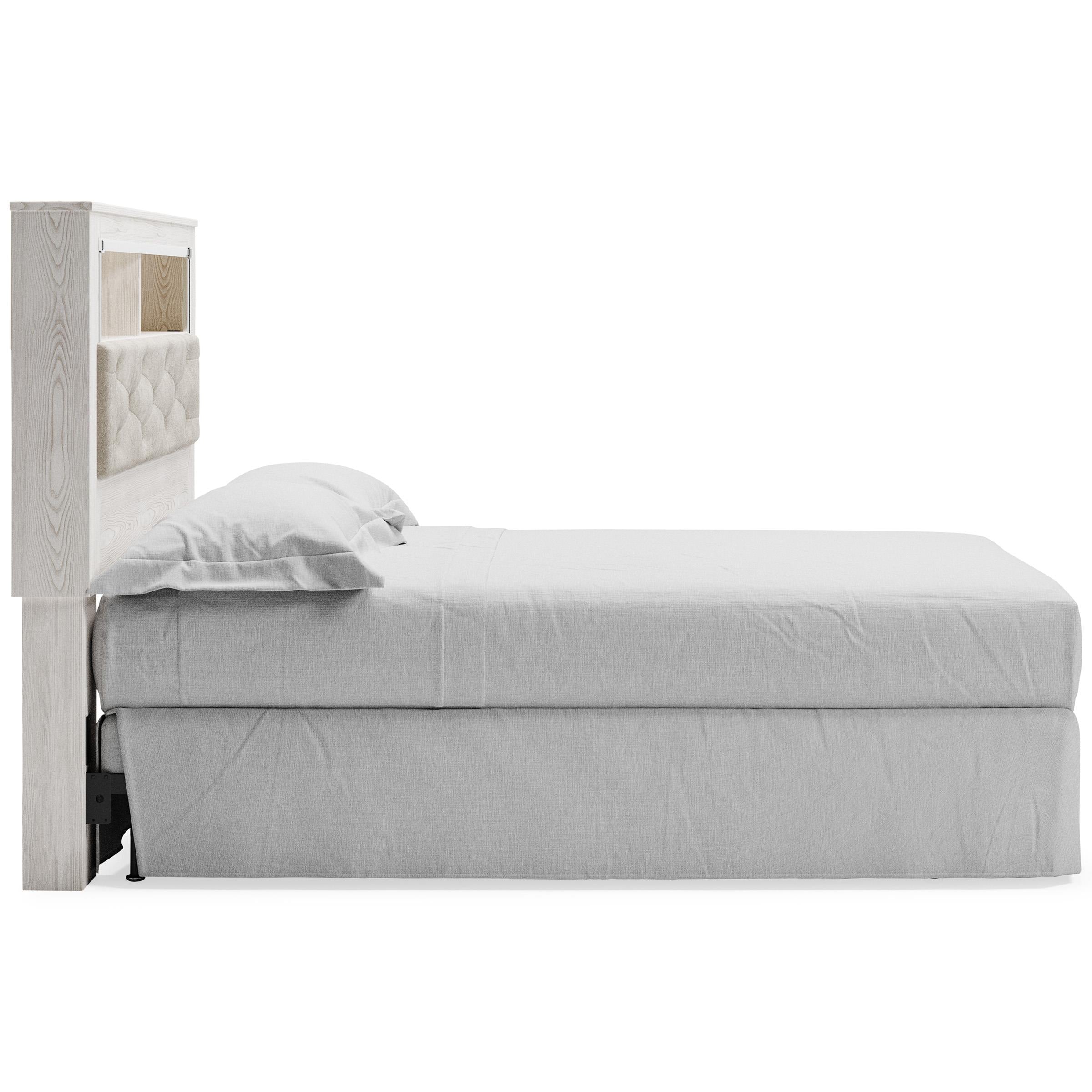  Signature Design by Ashley Altyra B2640-65 Queen Upholstered Panel Bookcase Headboard IMAGE 4