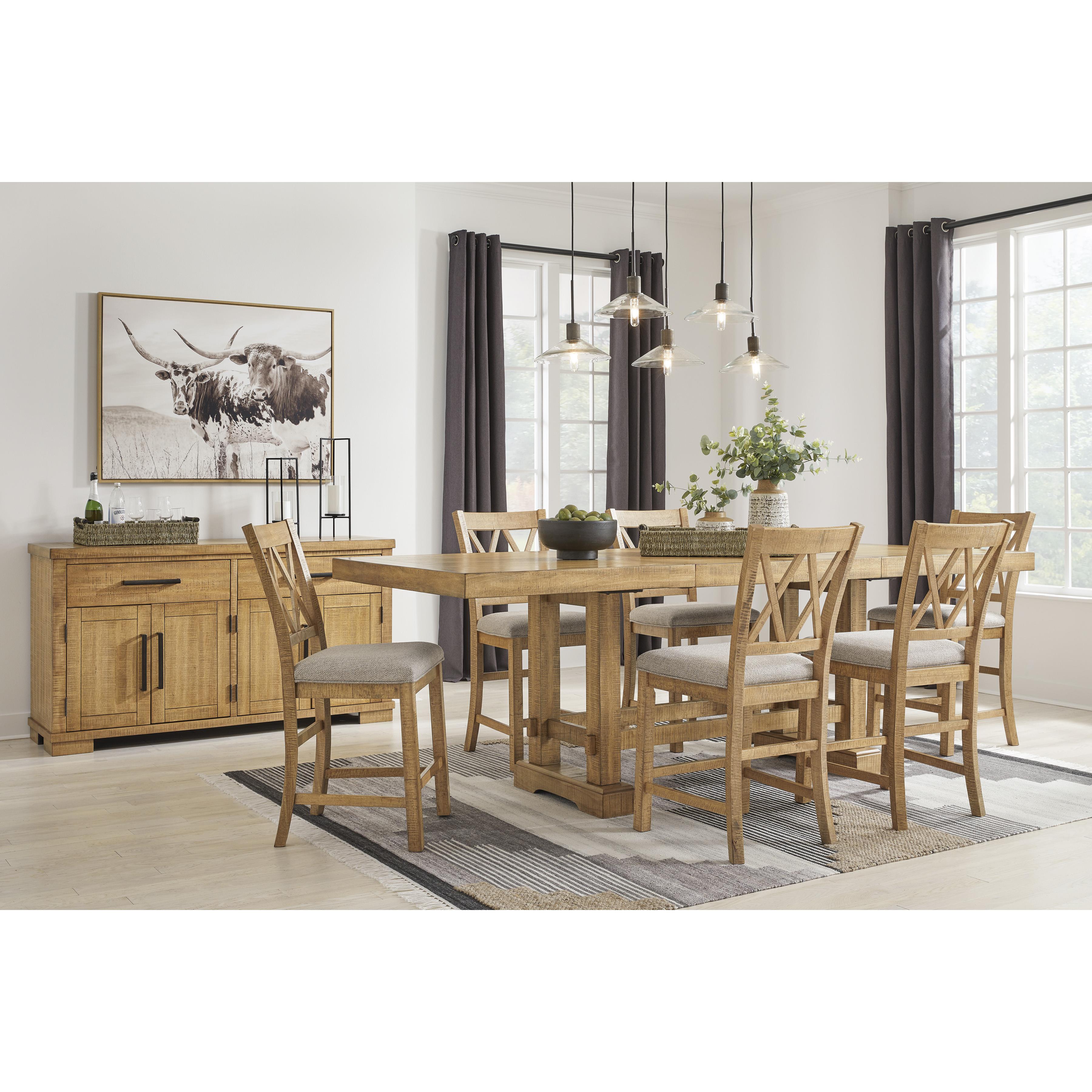  Signature Design by Ashley Havonplane D773-32 Rectangular Dining Room Counter Extension Table IMAGE 10