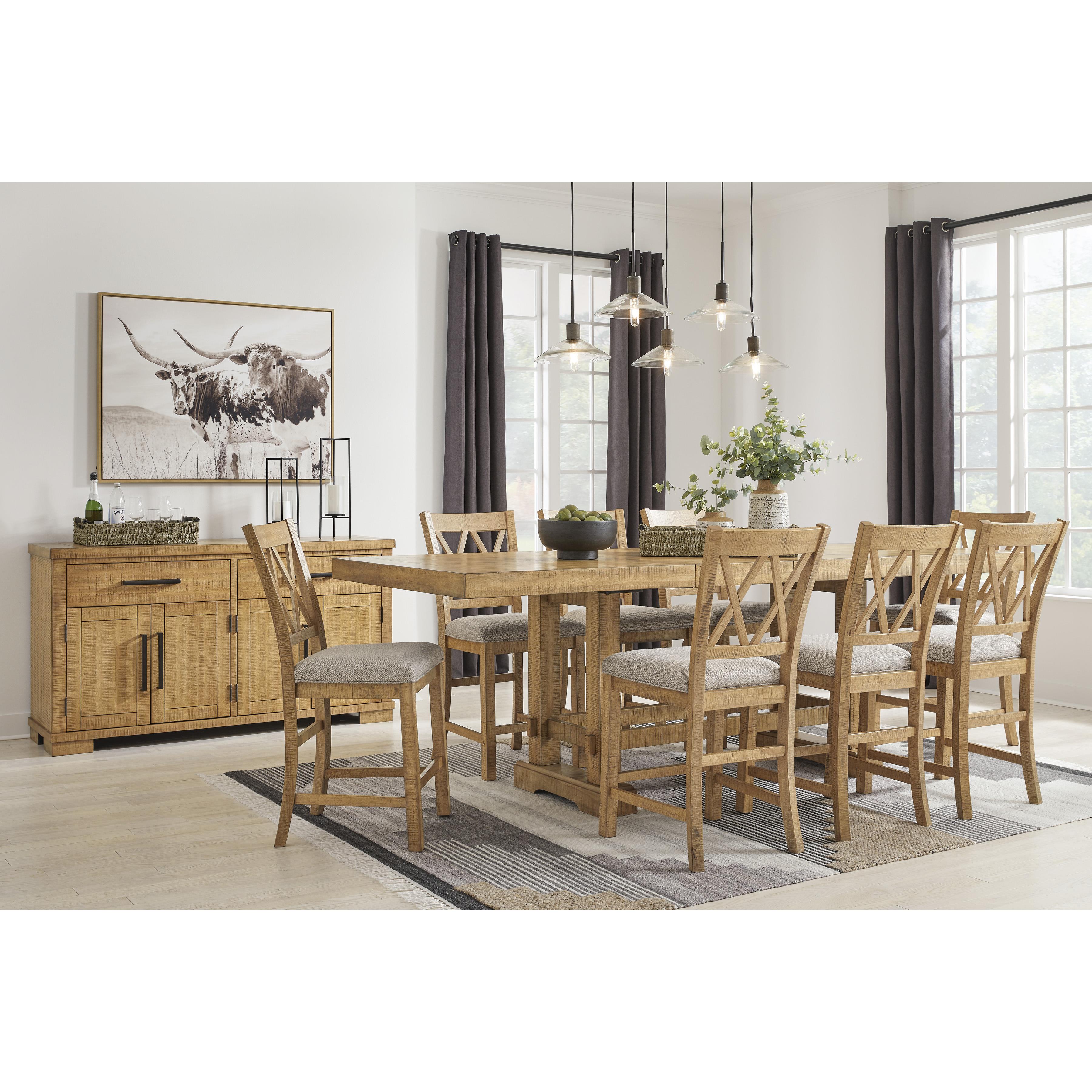  Signature Design by Ashley Havonplane D773-32 Rectangular Dining Room Counter Extension Table IMAGE 9