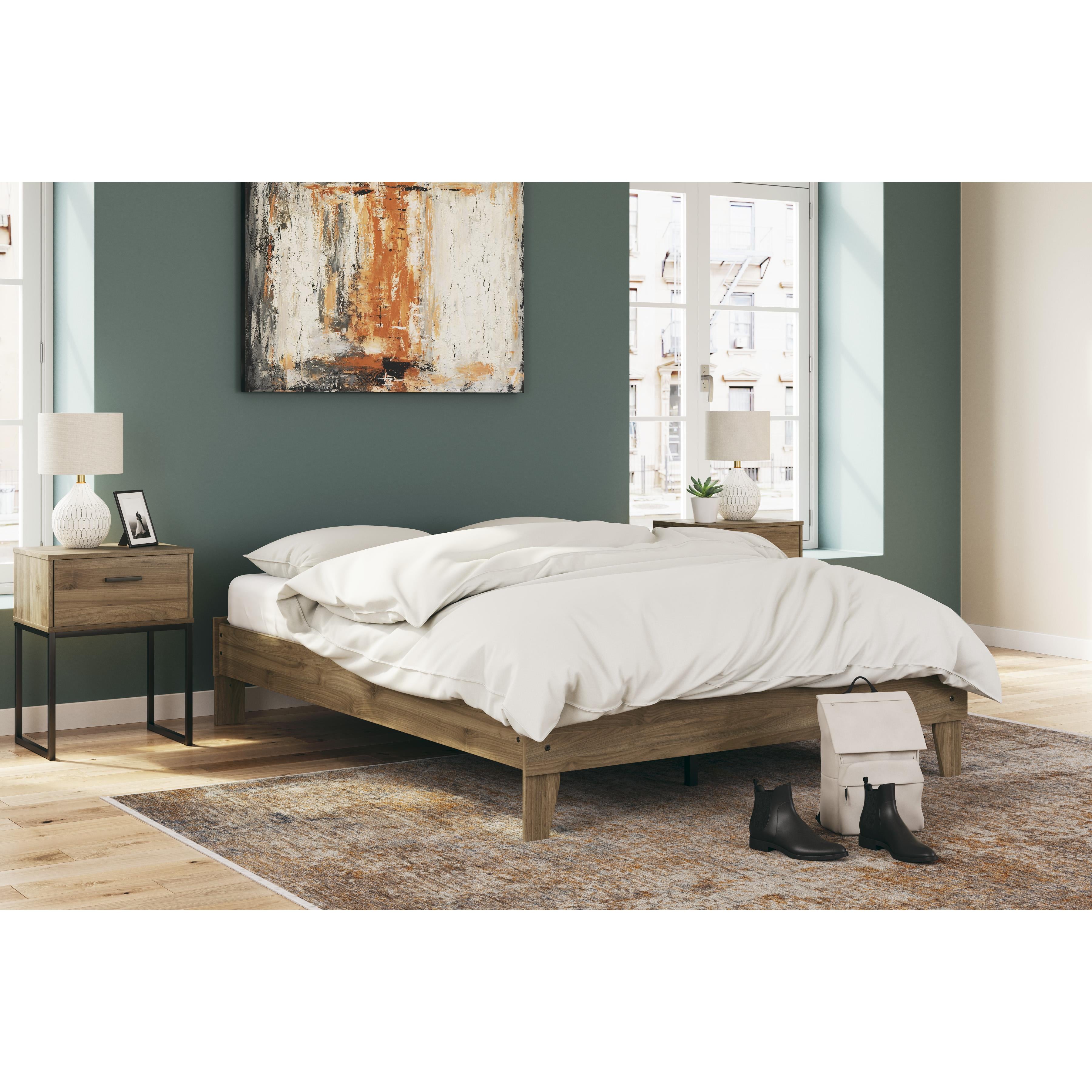  Size_Queen --  Deanlow EB1866-113 Queen Platform Bed IMAGE 6
