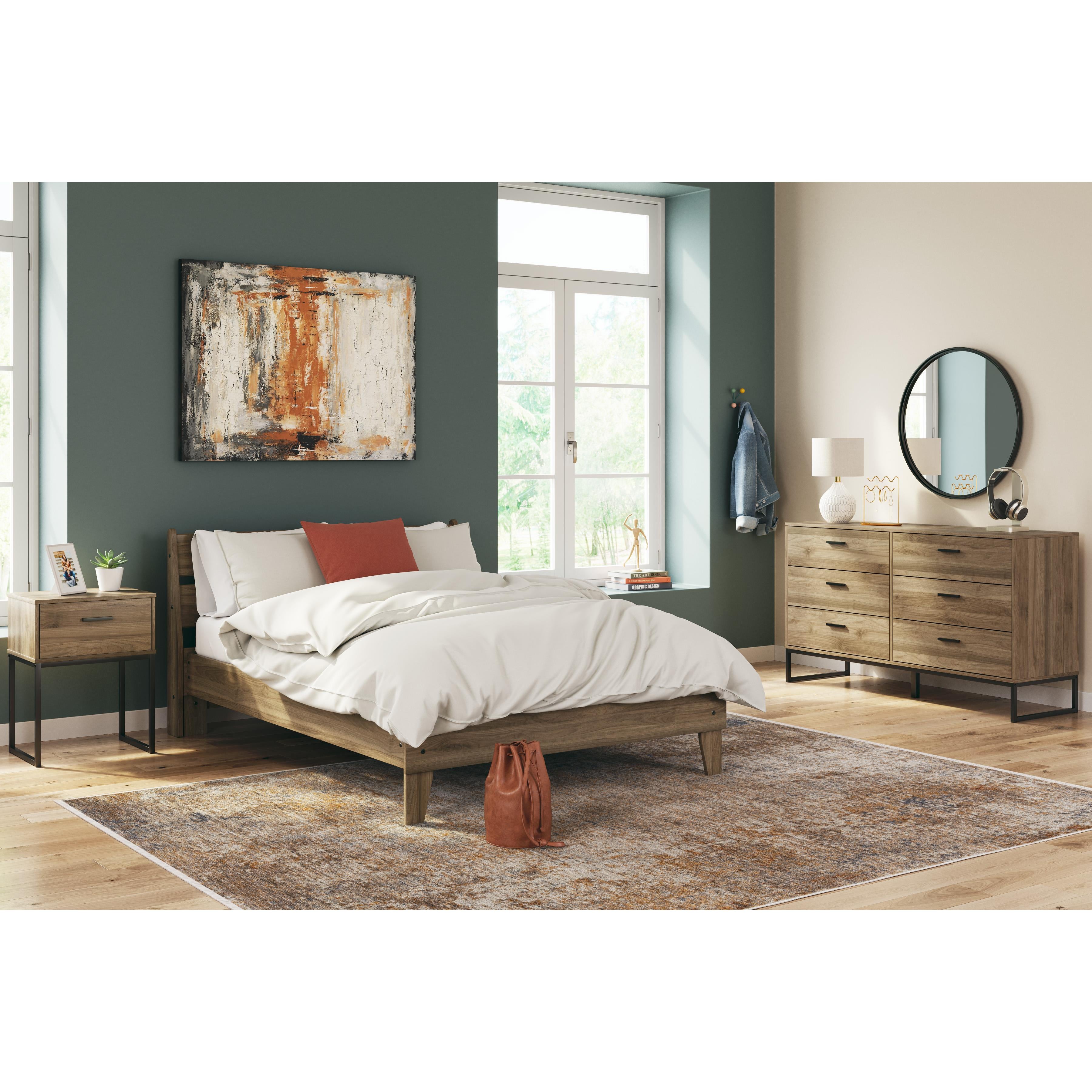  Size_Full --  Deanlow EB1866B2 Full Platform Panel Bed IMAGE 8