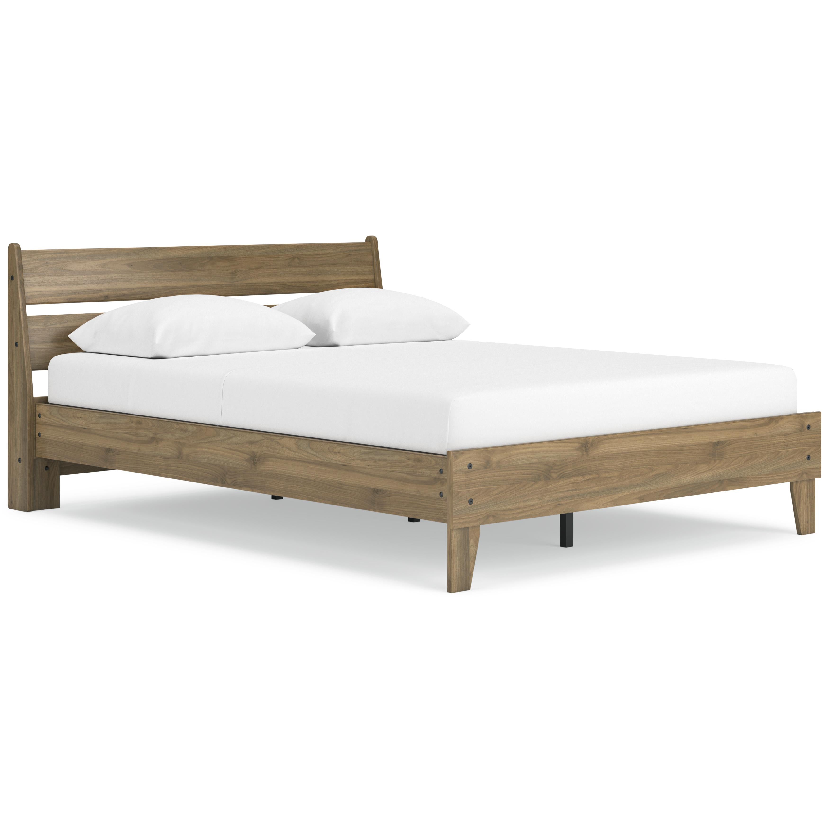  Size_Queen --  Deanlow EB1866B3 Queen Platform Panel Bed IMAGE 1