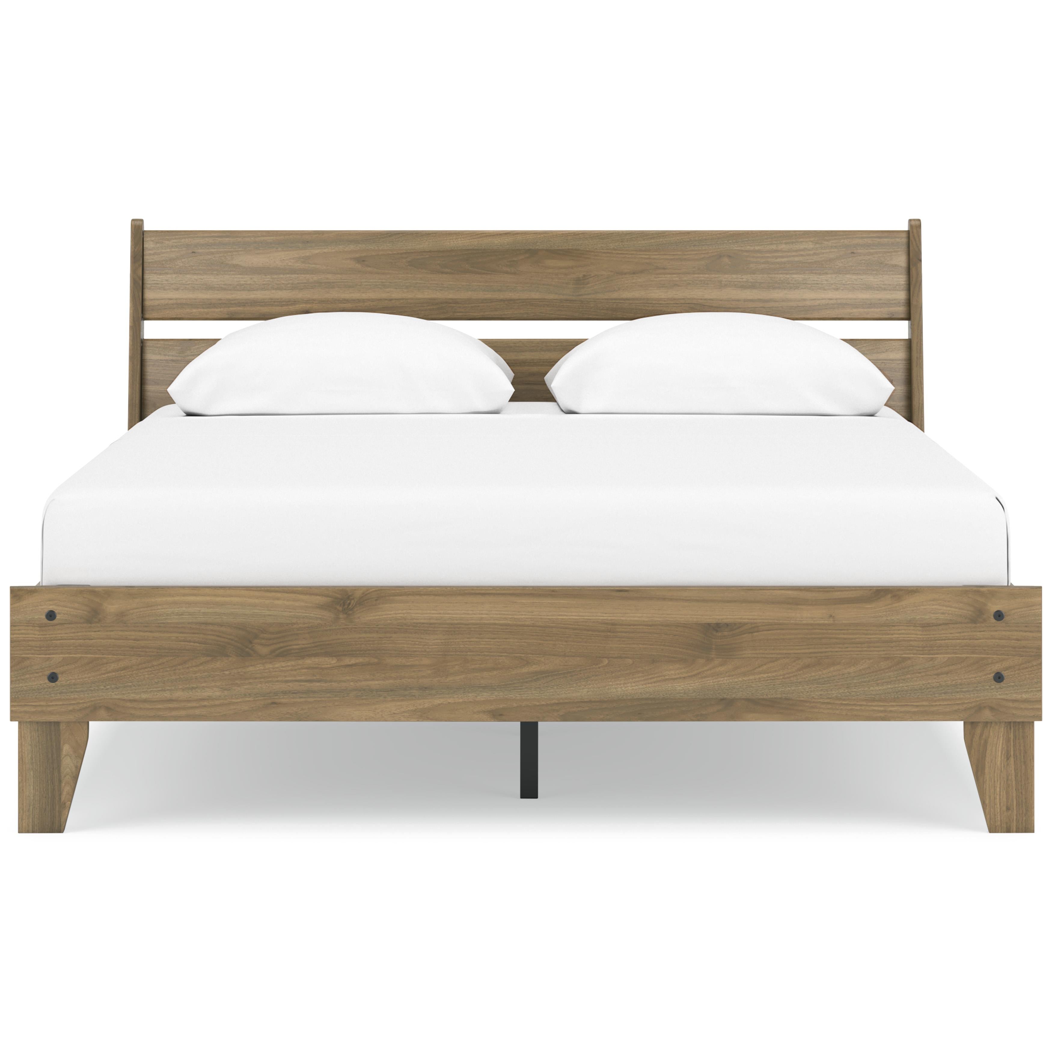  Size_Queen --  Deanlow EB1866B3 Queen Platform Panel Bed IMAGE 2