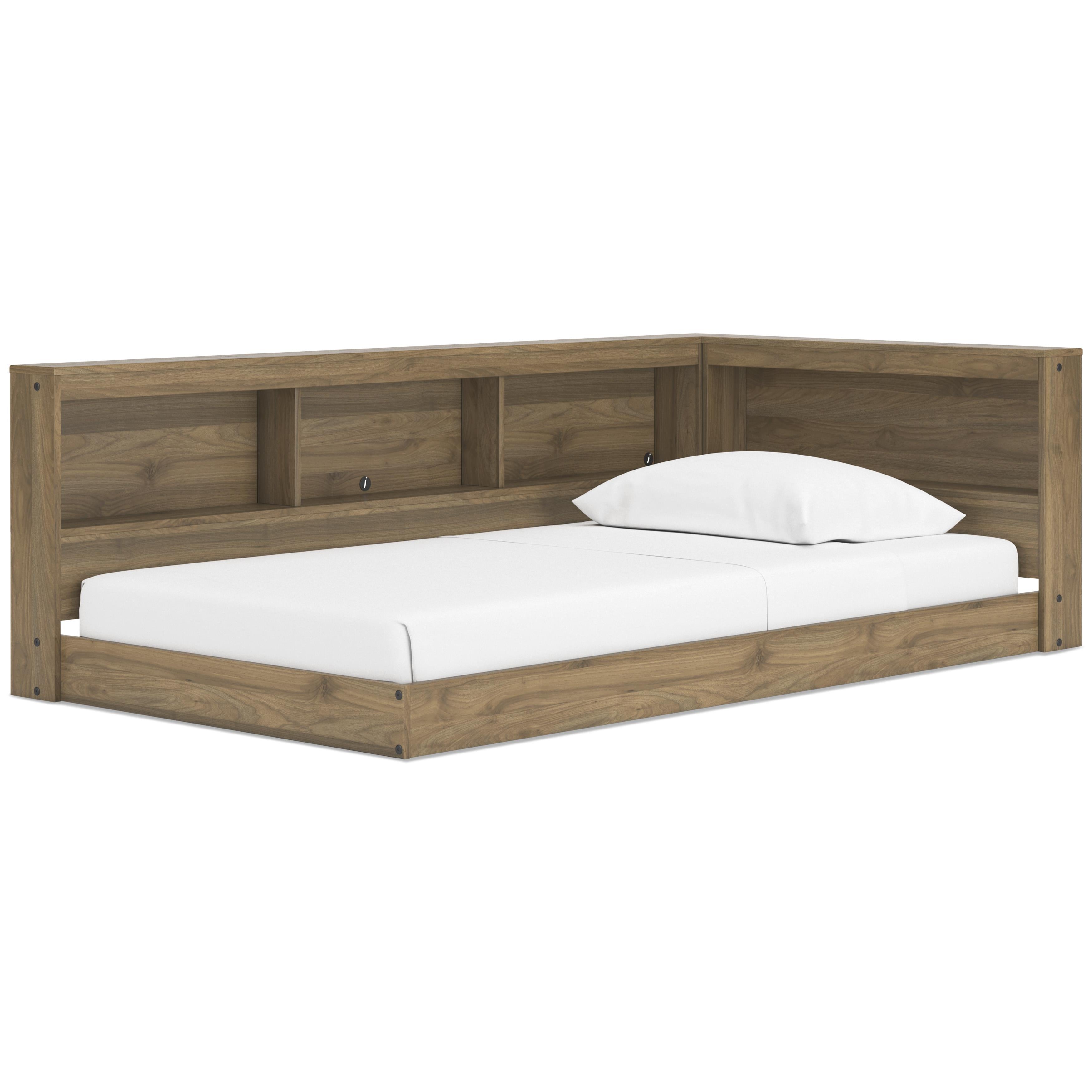 Size_Twin --  Signature Design by Ashley Deanlow Bookcase Bed with Storage IMAGE 1