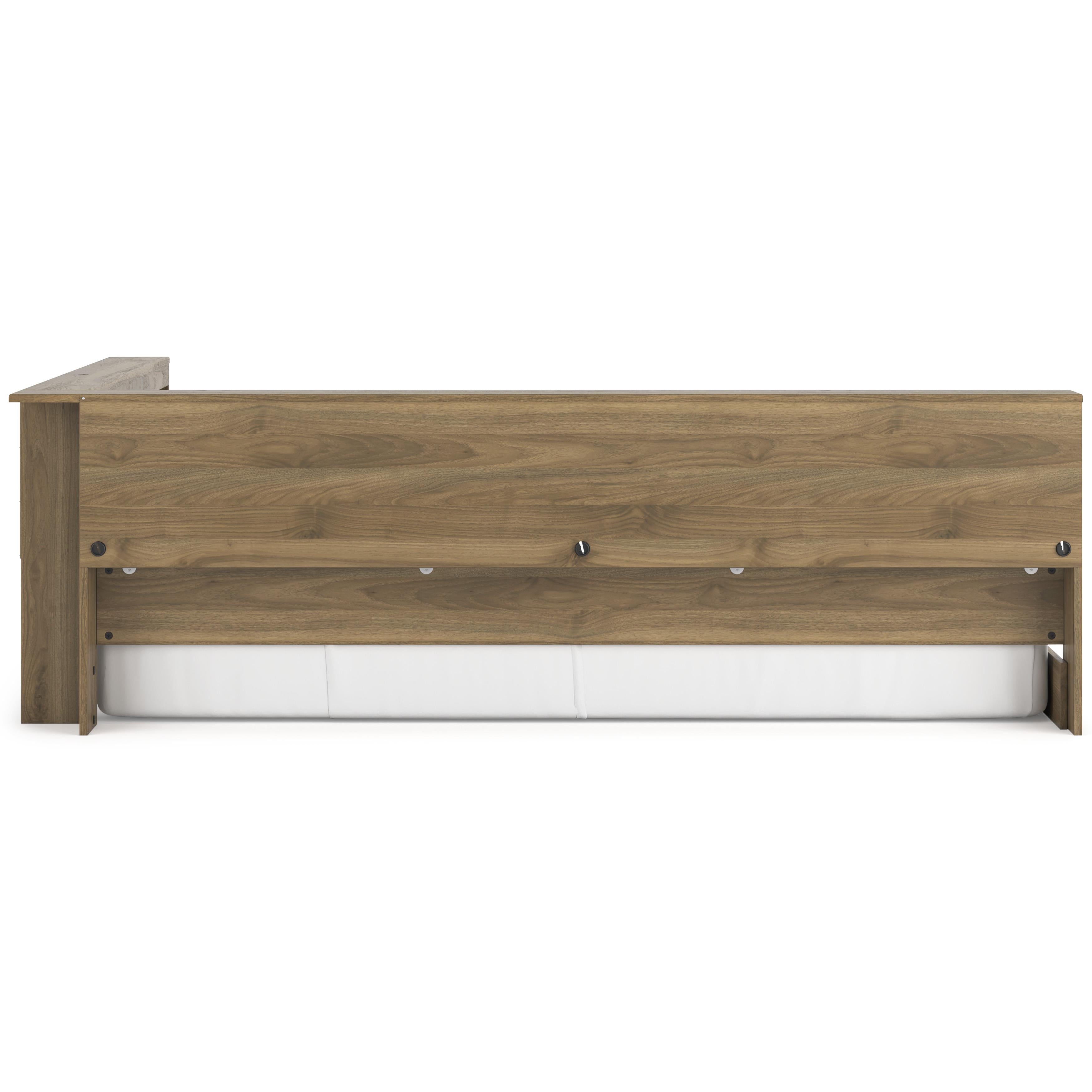  Size_Full --  Deanlow EB1866B5 Full Bookcase Storage Bed IMAGE 3