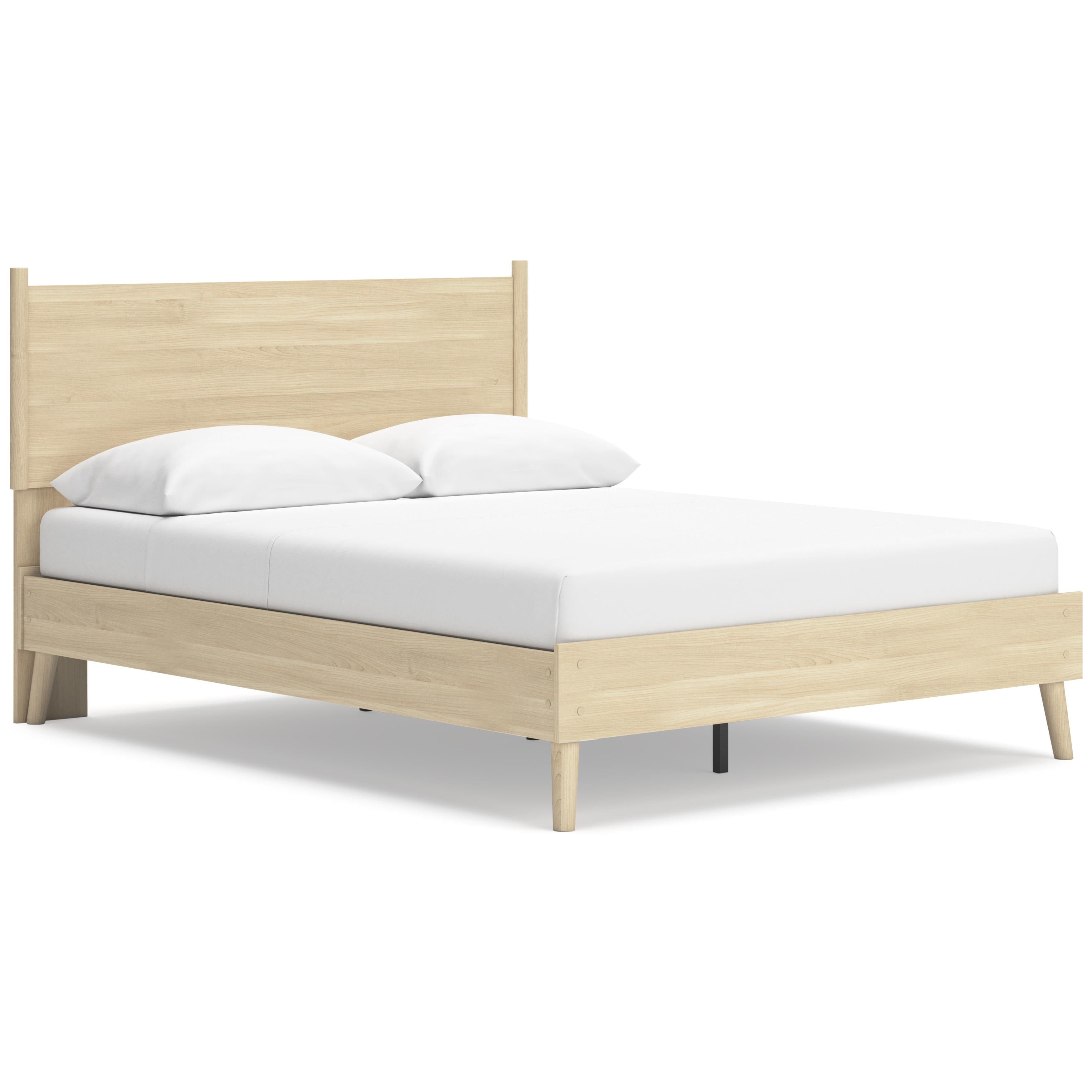  Size_Queen --  Cabinella EB2444B2 Queen Platform Panel Bed IMAGE 1