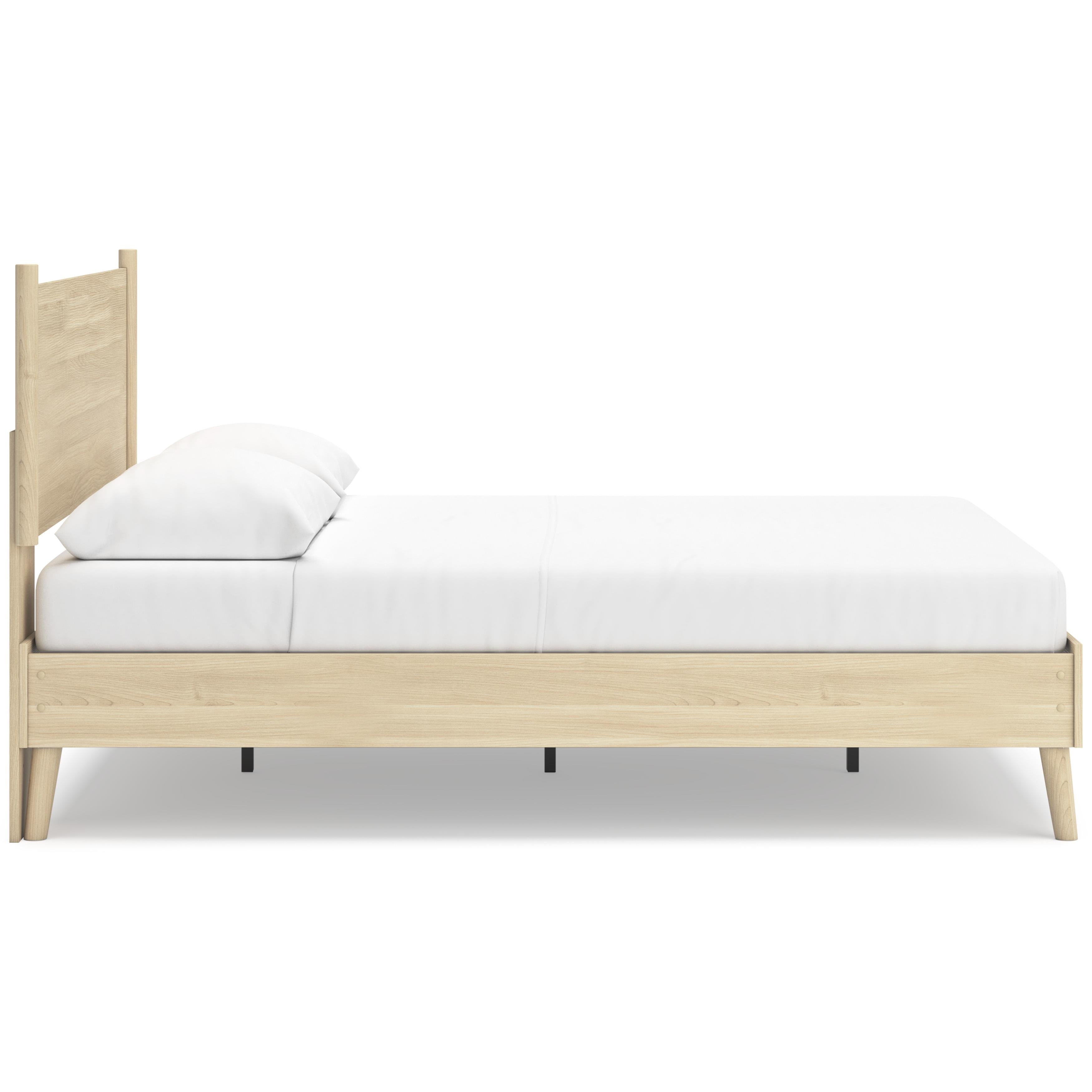  Size_Queen --  Cabinella EB2444B2 Queen Platform Panel Bed IMAGE 3
