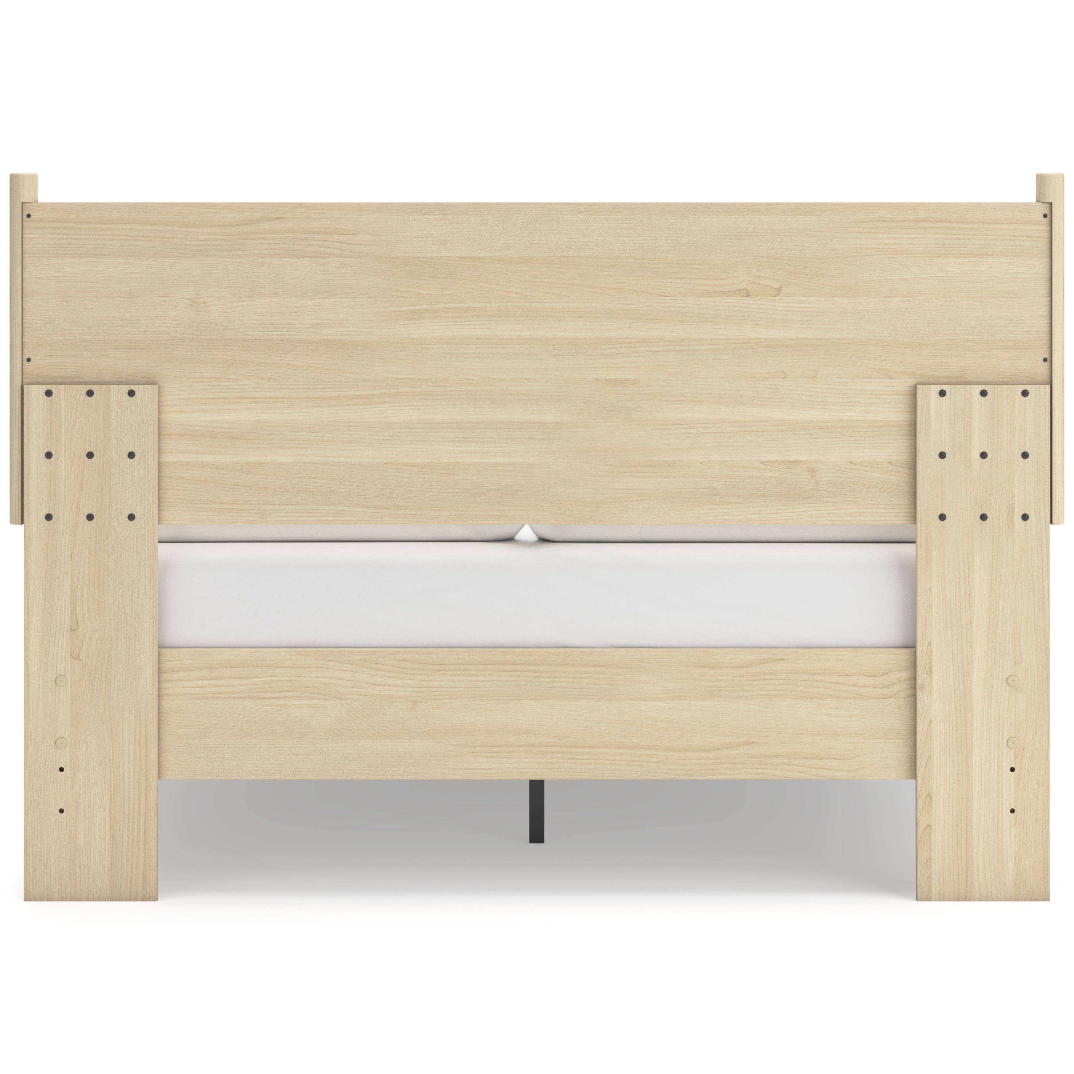  Size_Queen --  Cabinella EB2444B2 Queen Platform Panel Bed IMAGE 4