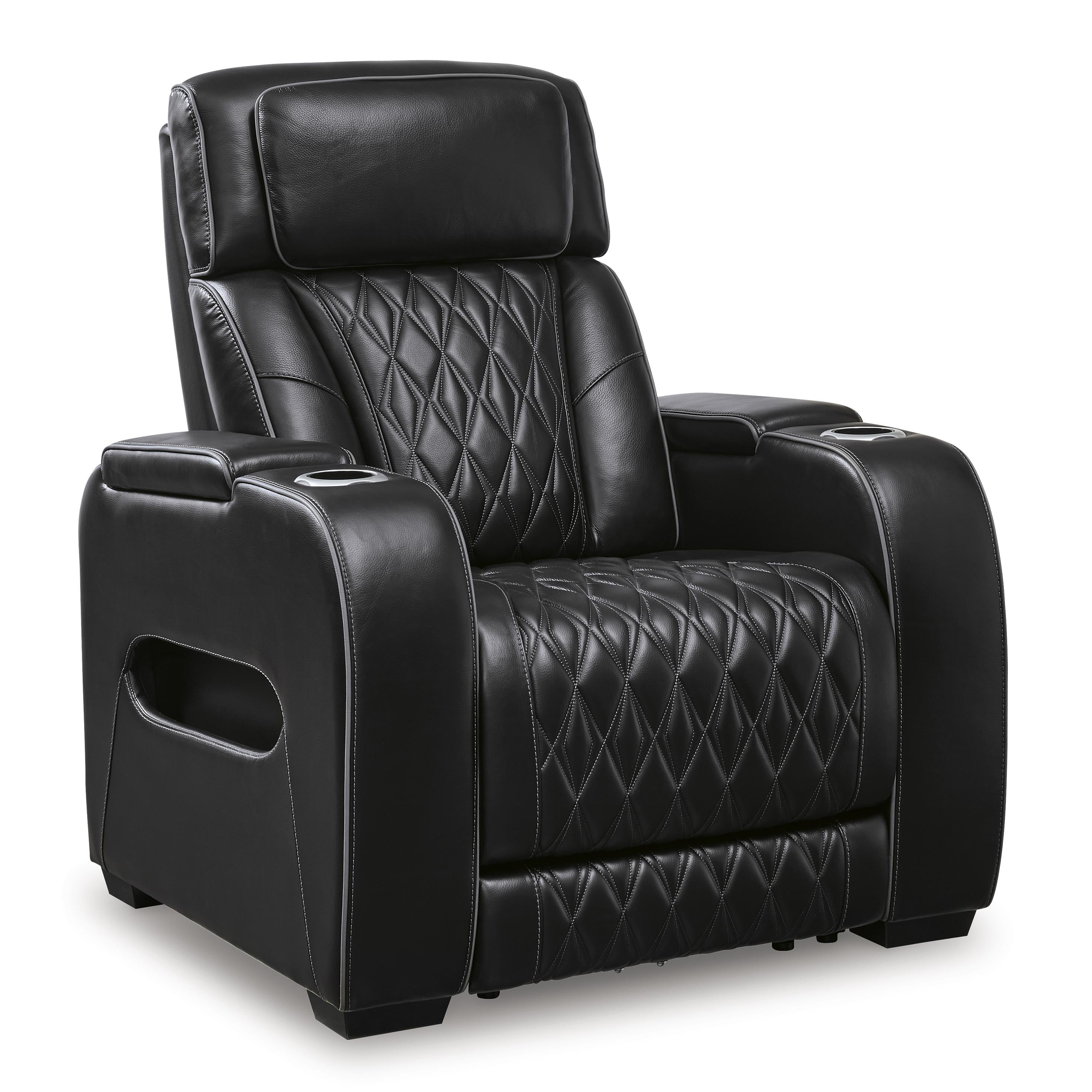  Manufacturer Color_Black --  Boyington U2710613 Power Recliner with Adjustable Headrest IMAGE 1