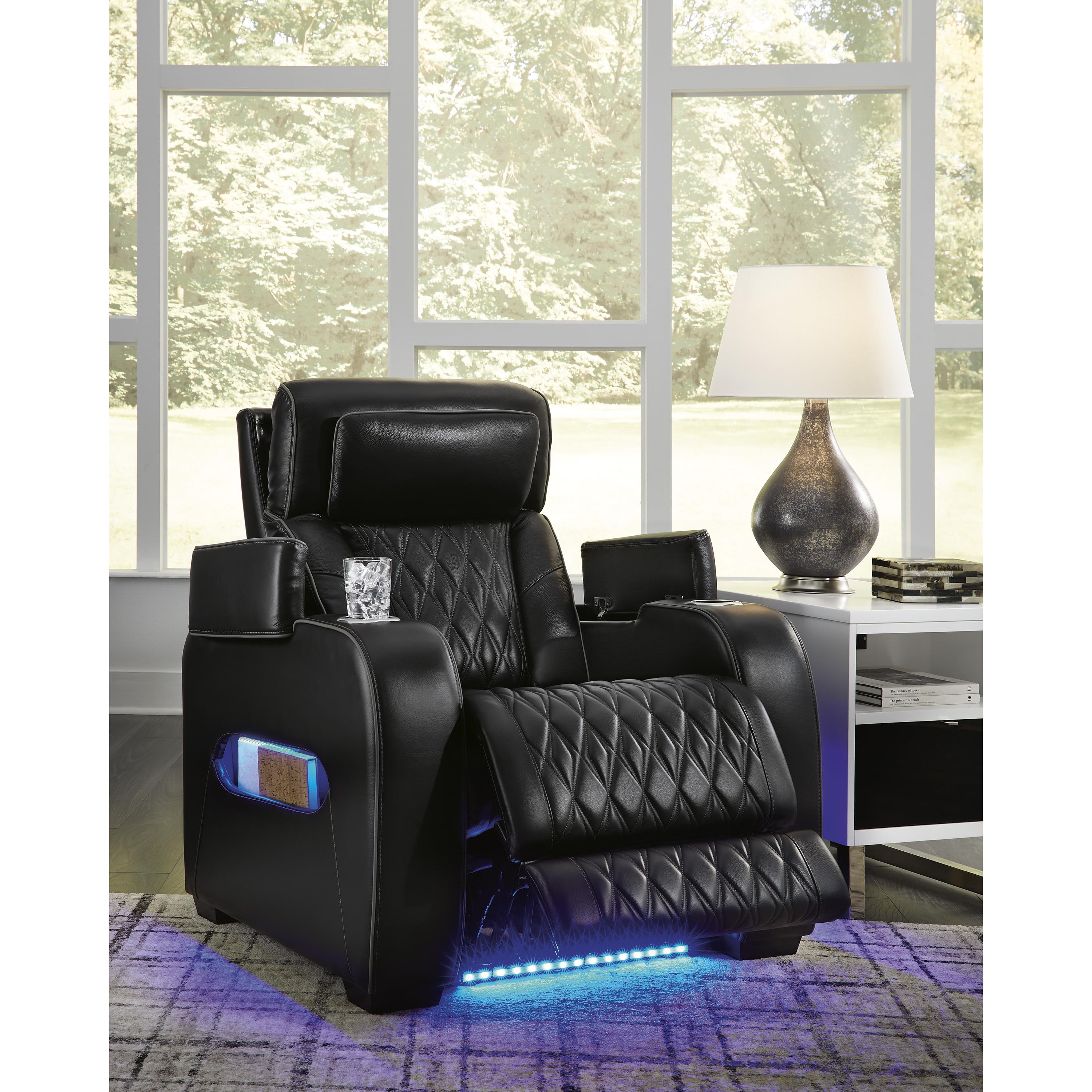  Manufacturer Color_Black --  Boyington U2710613 Power Recliner with Adjustable Headrest IMAGE 10