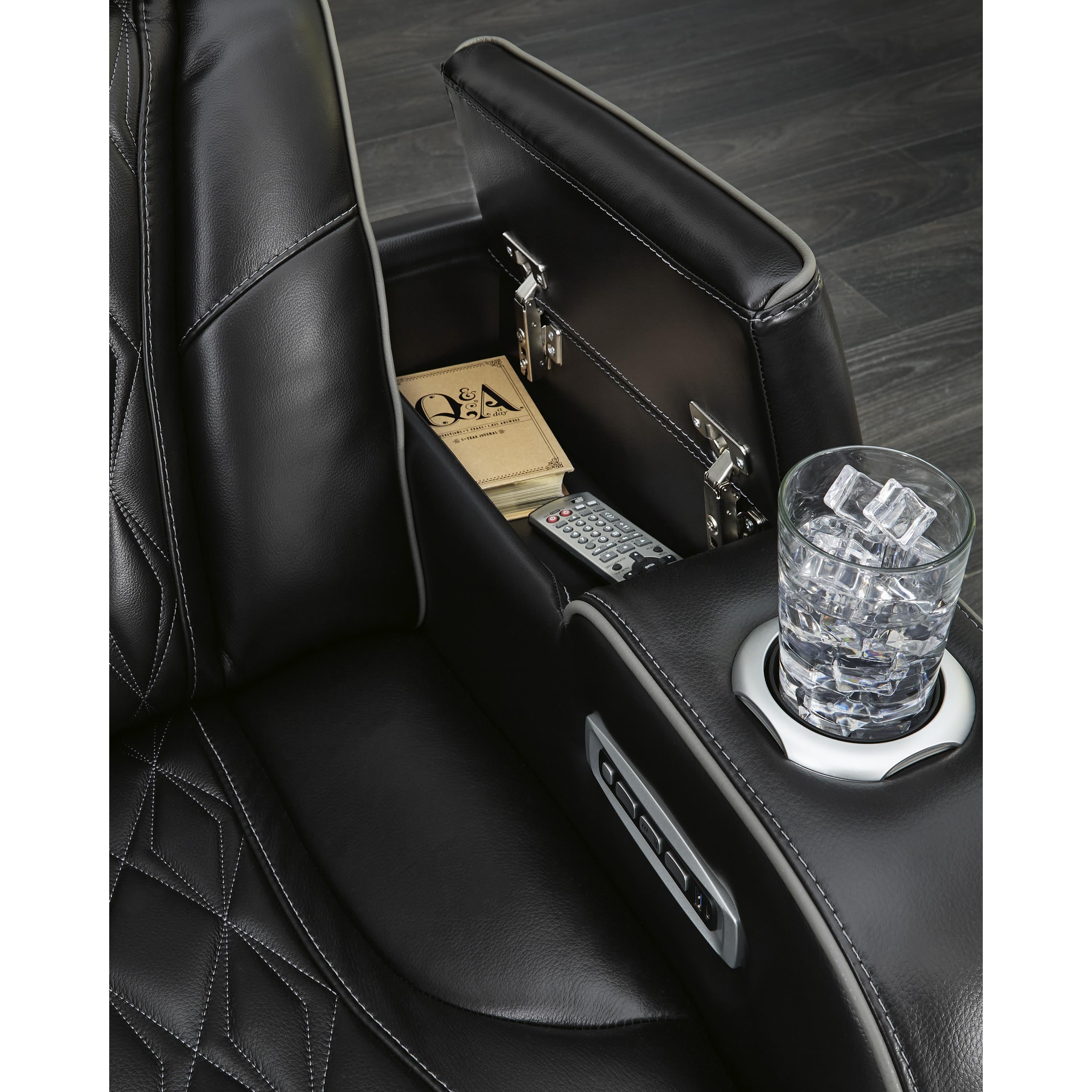  Manufacturer Color_Black --  Boyington U2710613 Power Recliner with Adjustable Headrest IMAGE 12