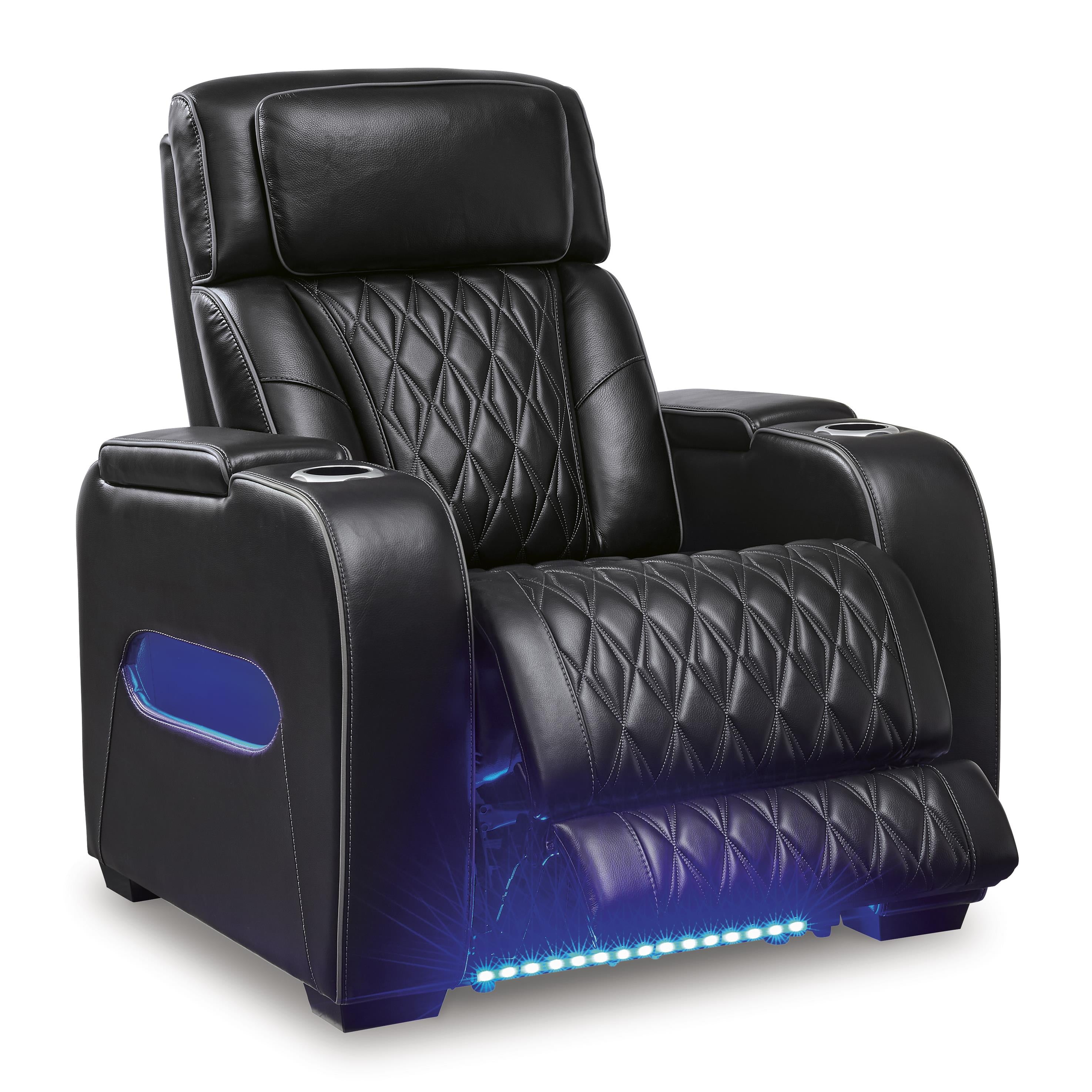  Manufacturer Color_Black --  Boyington U2710613 Power Recliner with Adjustable Headrest IMAGE 2