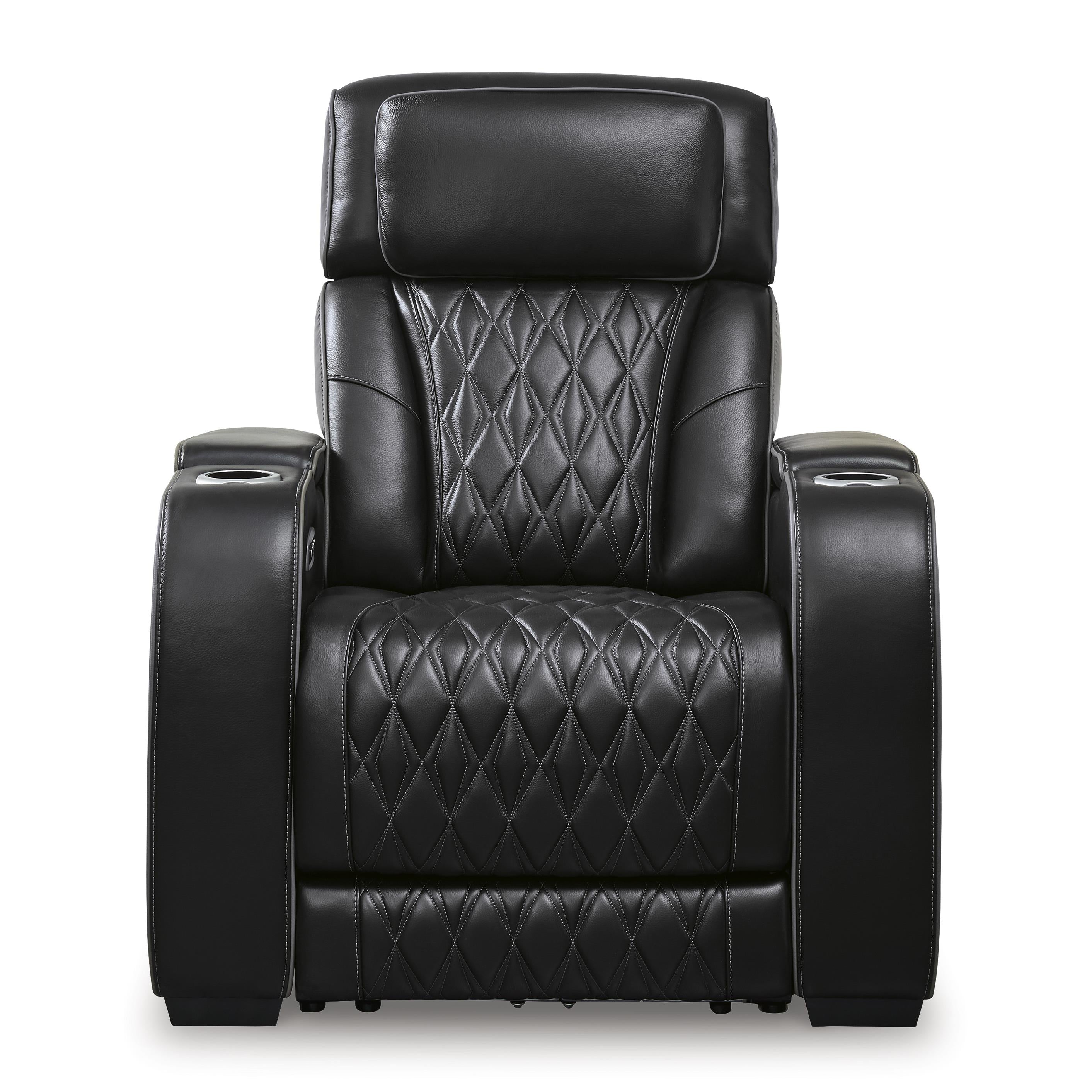  Manufacturer Color_Black --  Boyington U2710613 Power Recliner with Adjustable Headrest IMAGE 3