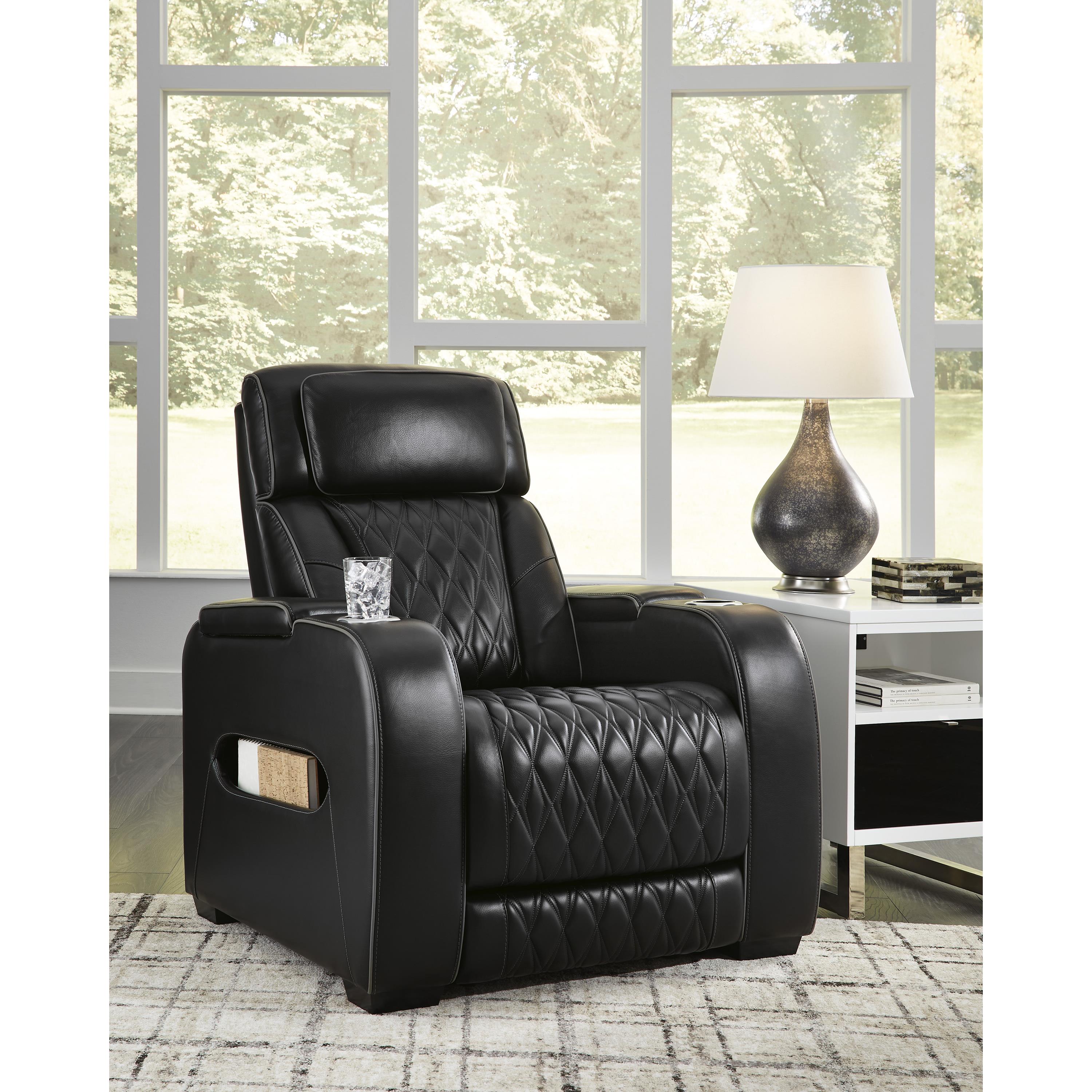  Manufacturer Color_Black --  Boyington U2710613 Power Recliner with Adjustable Headrest IMAGE 6