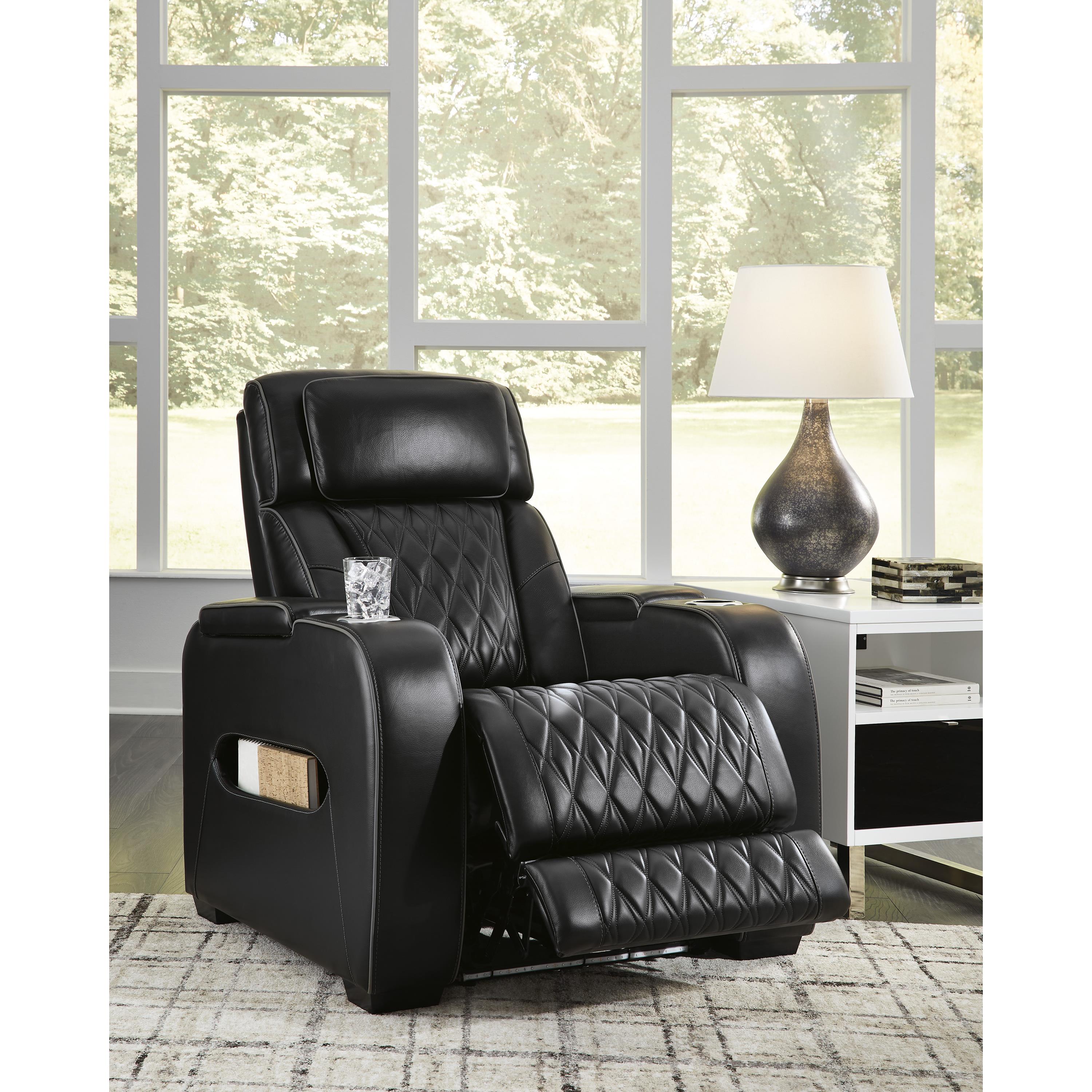  Manufacturer Color_Black --  Boyington U2710613 Power Recliner with Adjustable Headrest IMAGE 8