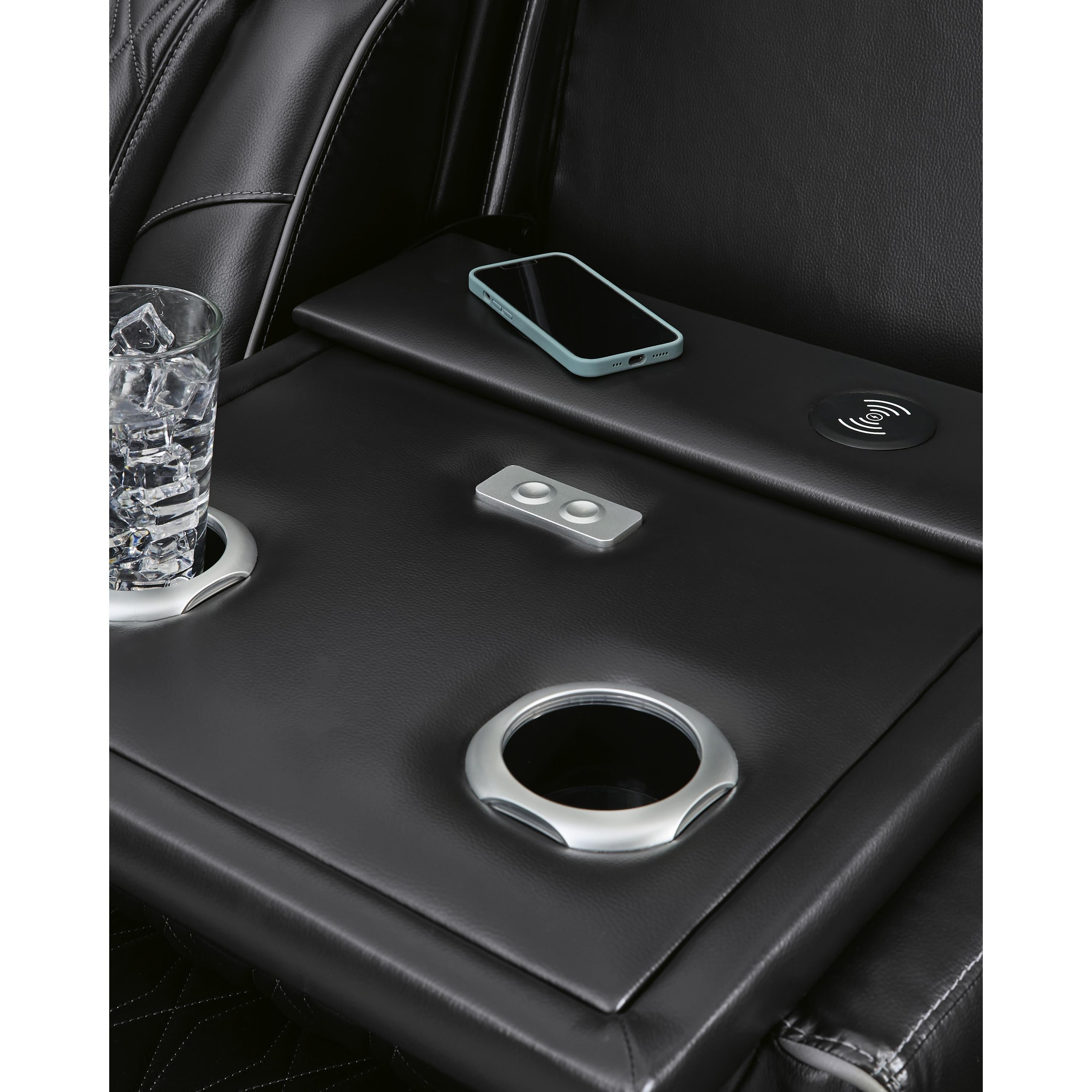 Manufacturer Color_Black --  Boyington U2710615 Power Reclining Sofa with Adjustable Headrest IMAGE 11