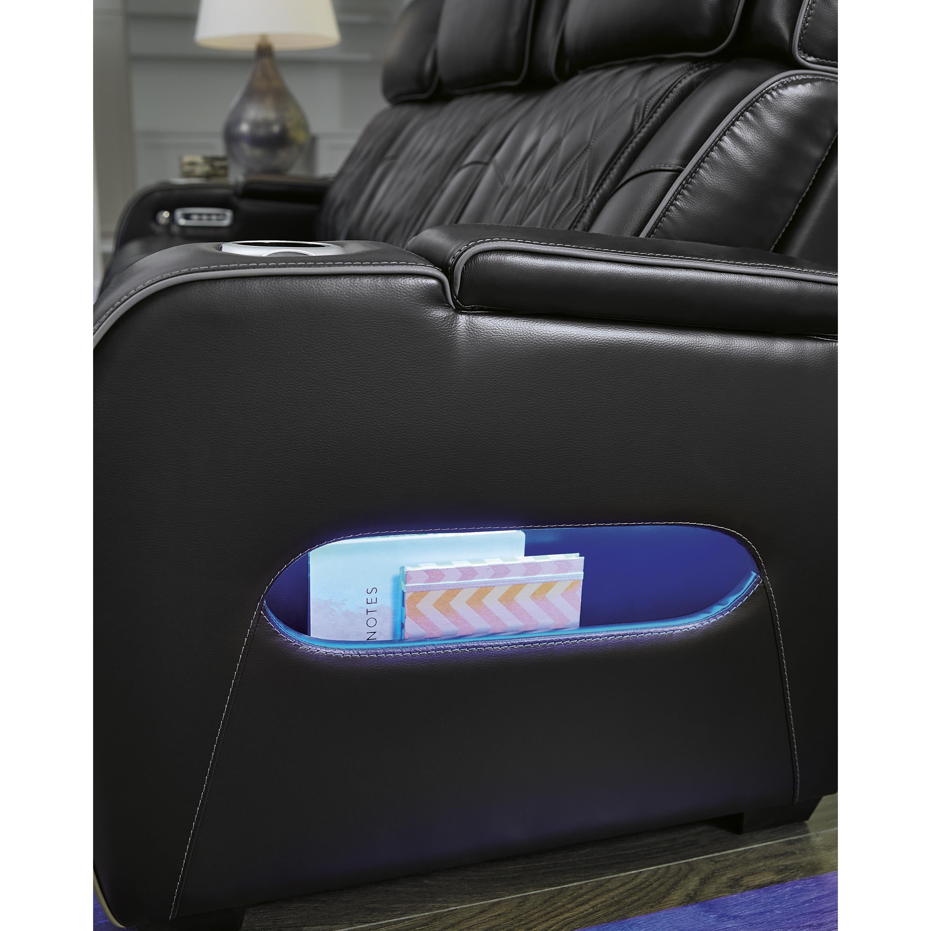  Manufacturer Color_Black --  Boyington U2710615 Power Reclining Sofa with Adjustable Headrest IMAGE 17