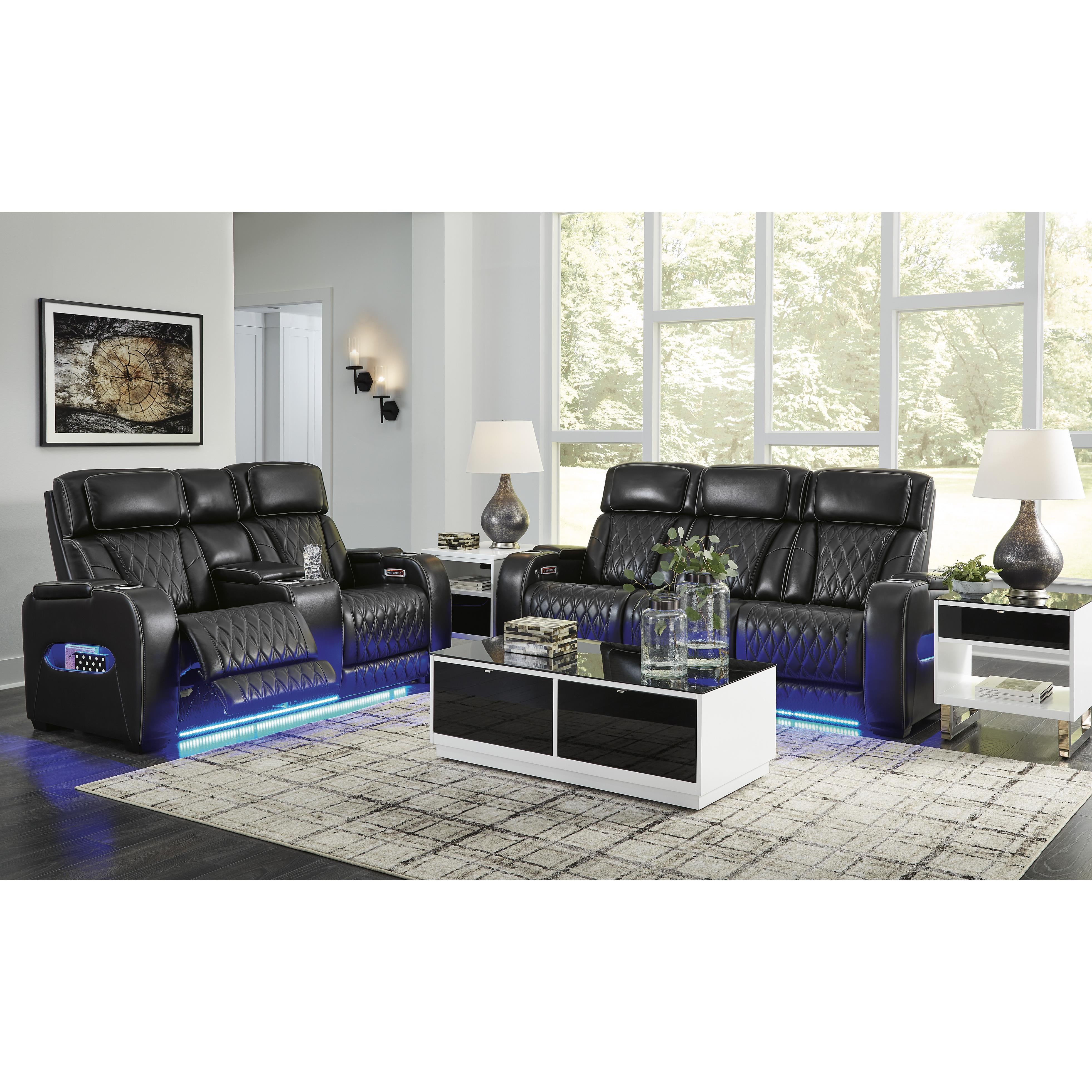  Manufacturer Color_Black --  Boyington U2710615 Power Reclining Sofa with Adjustable Headrest IMAGE 20