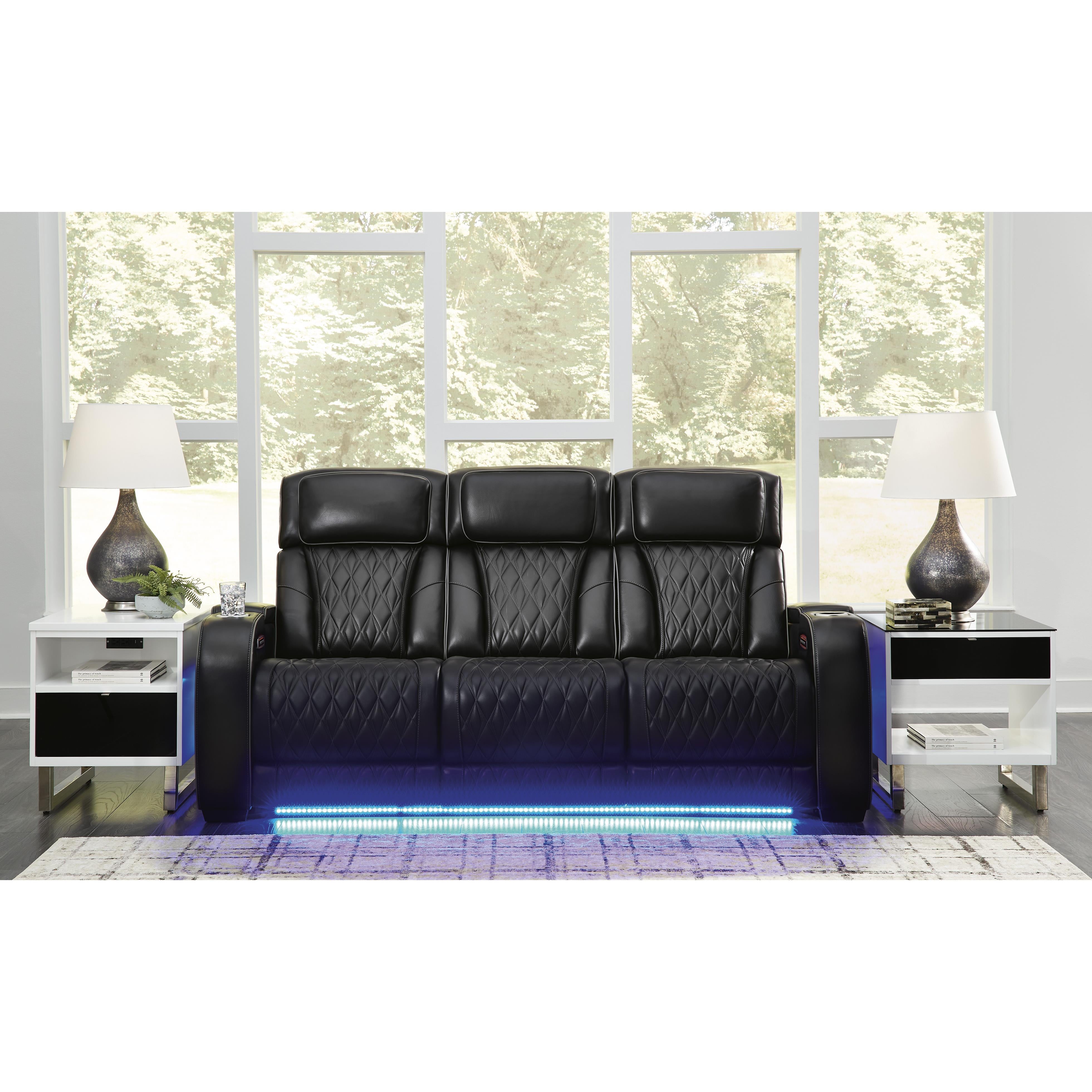  Manufacturer Color_Black --  Boyington U2710615 Power Reclining Sofa with Adjustable Headrest IMAGE 7