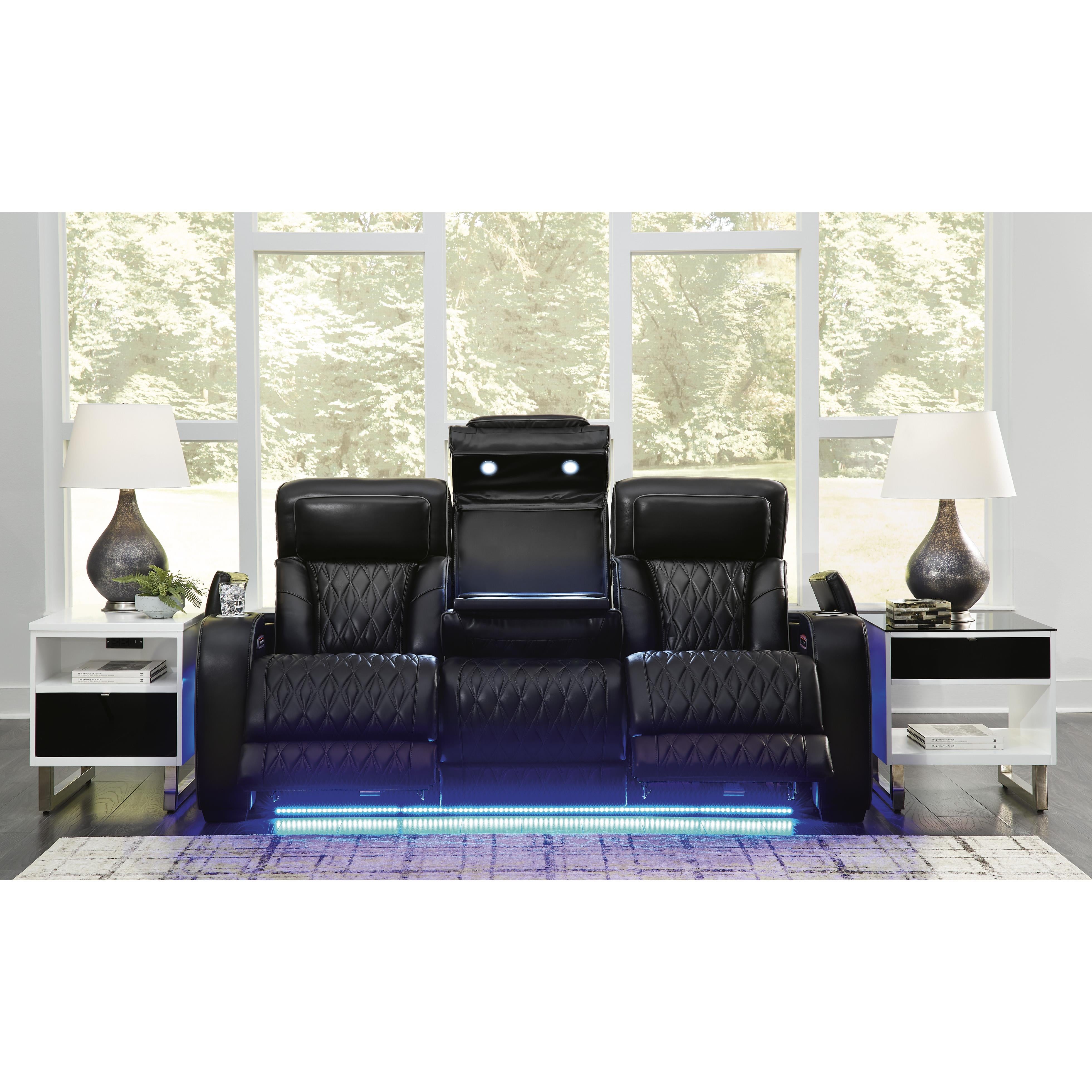  Manufacturer Color_Black --  Boyington U2710615 Power Reclining Sofa with Adjustable Headrest IMAGE 8