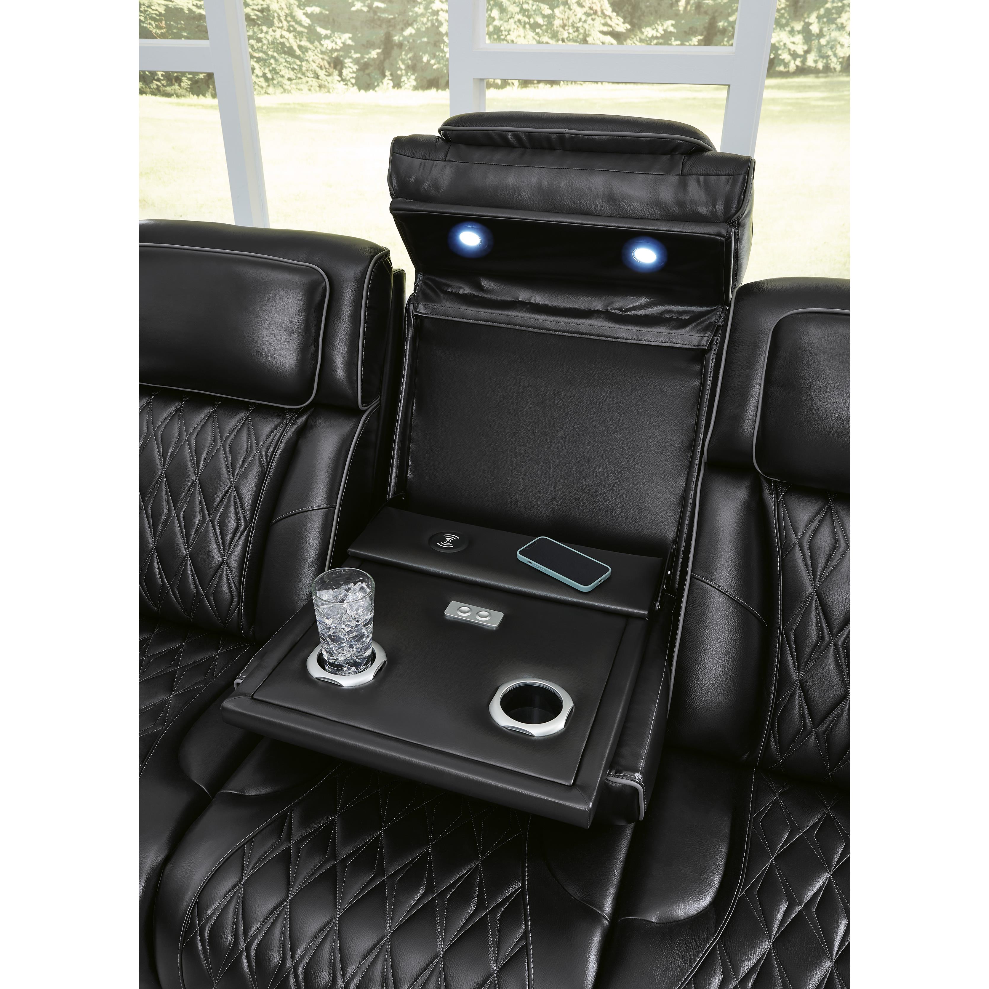  Manufacturer Color_Black --  Boyington U2710615 Power Reclining Sofa with Adjustable Headrest IMAGE 9