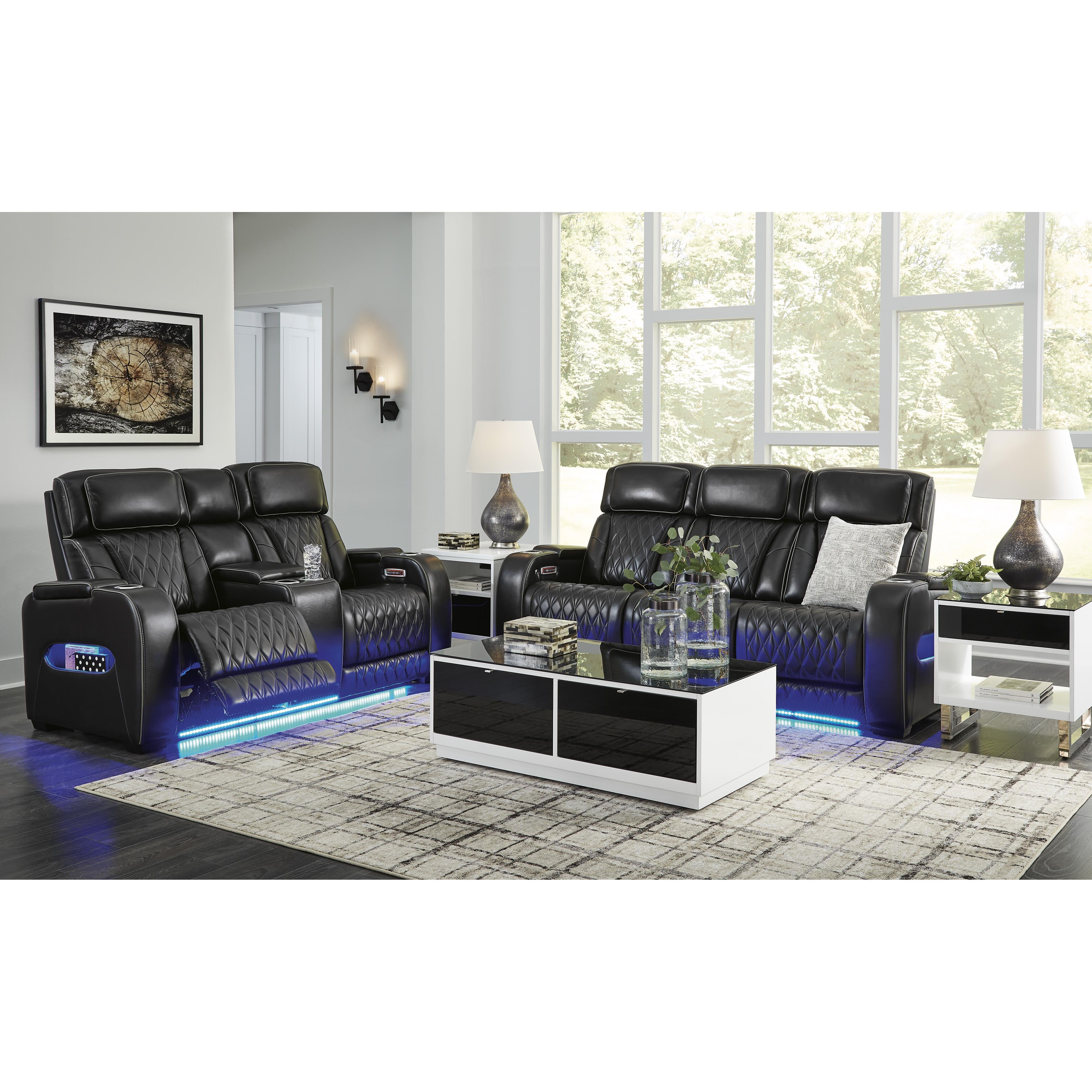  Manufacturer Color_Black --  Boyington U2710618 Power Reclining Loveseat with Console and Adjustable Headrest IMAGE 20