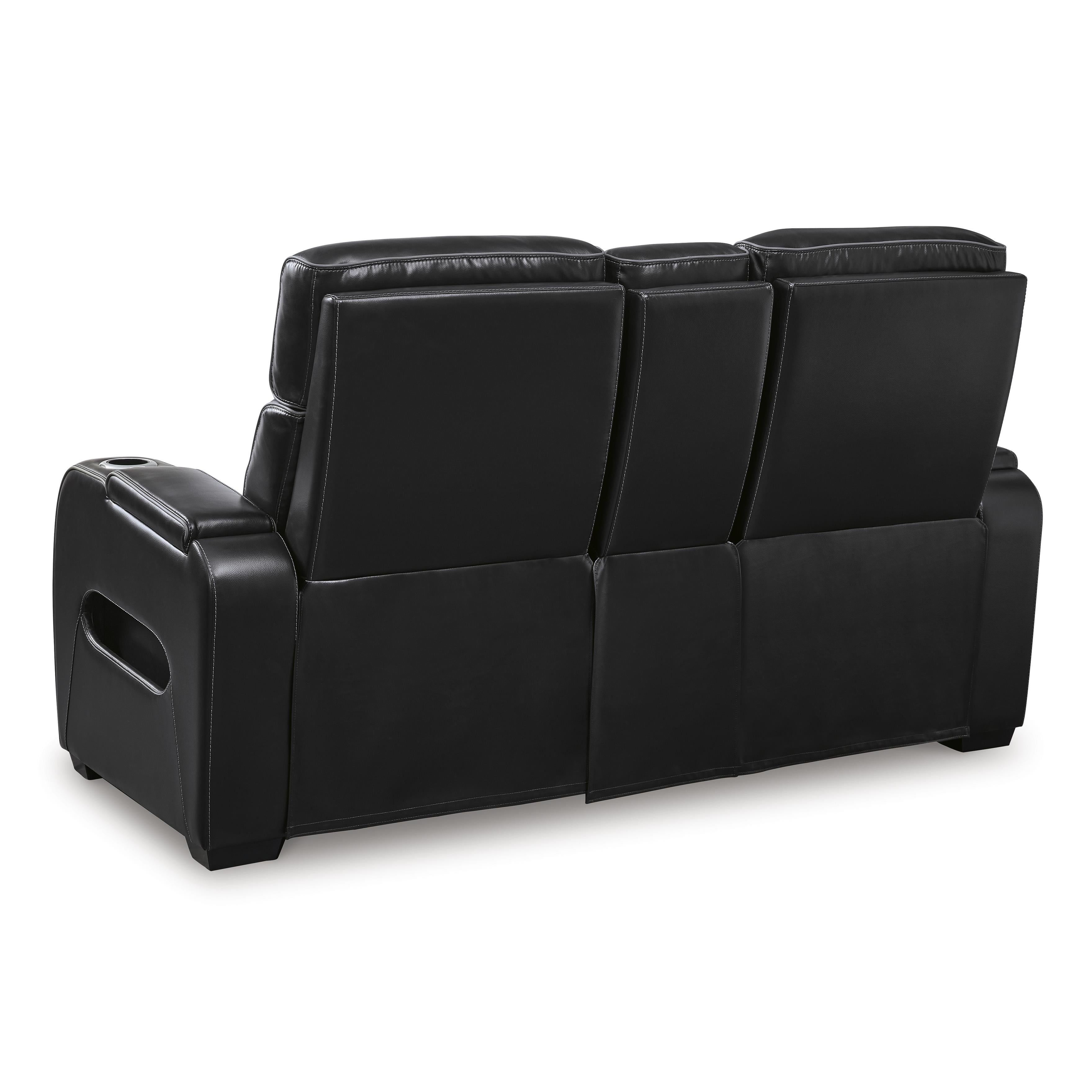  Manufacturer Color_Black --  Boyington U2710618 Power Reclining Loveseat with Console and Adjustable Headrest IMAGE 5