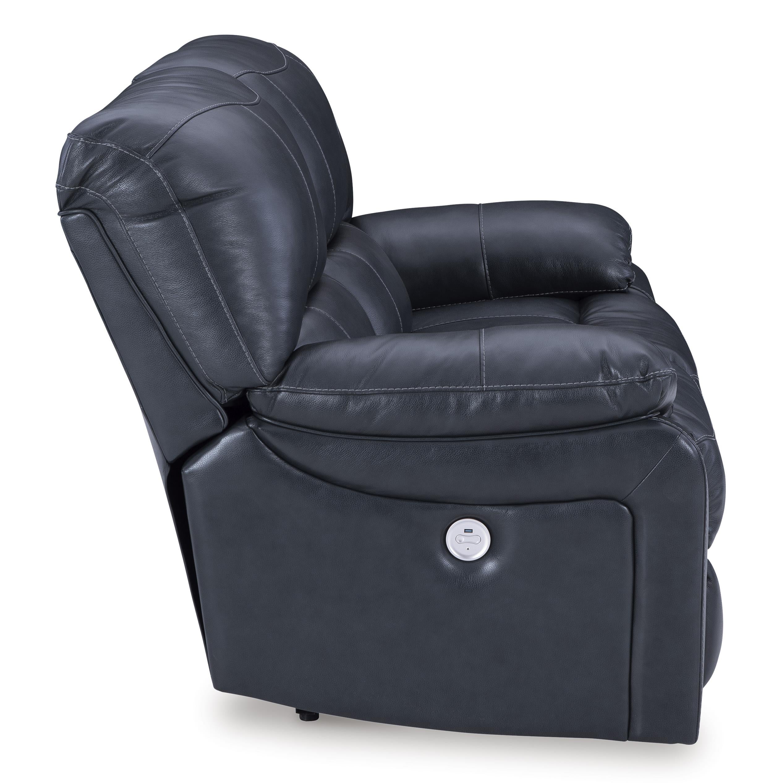  Manufacturer Color_Ocean --  Leesworth U4380974 Reclining Power Loveseat IMAGE 4