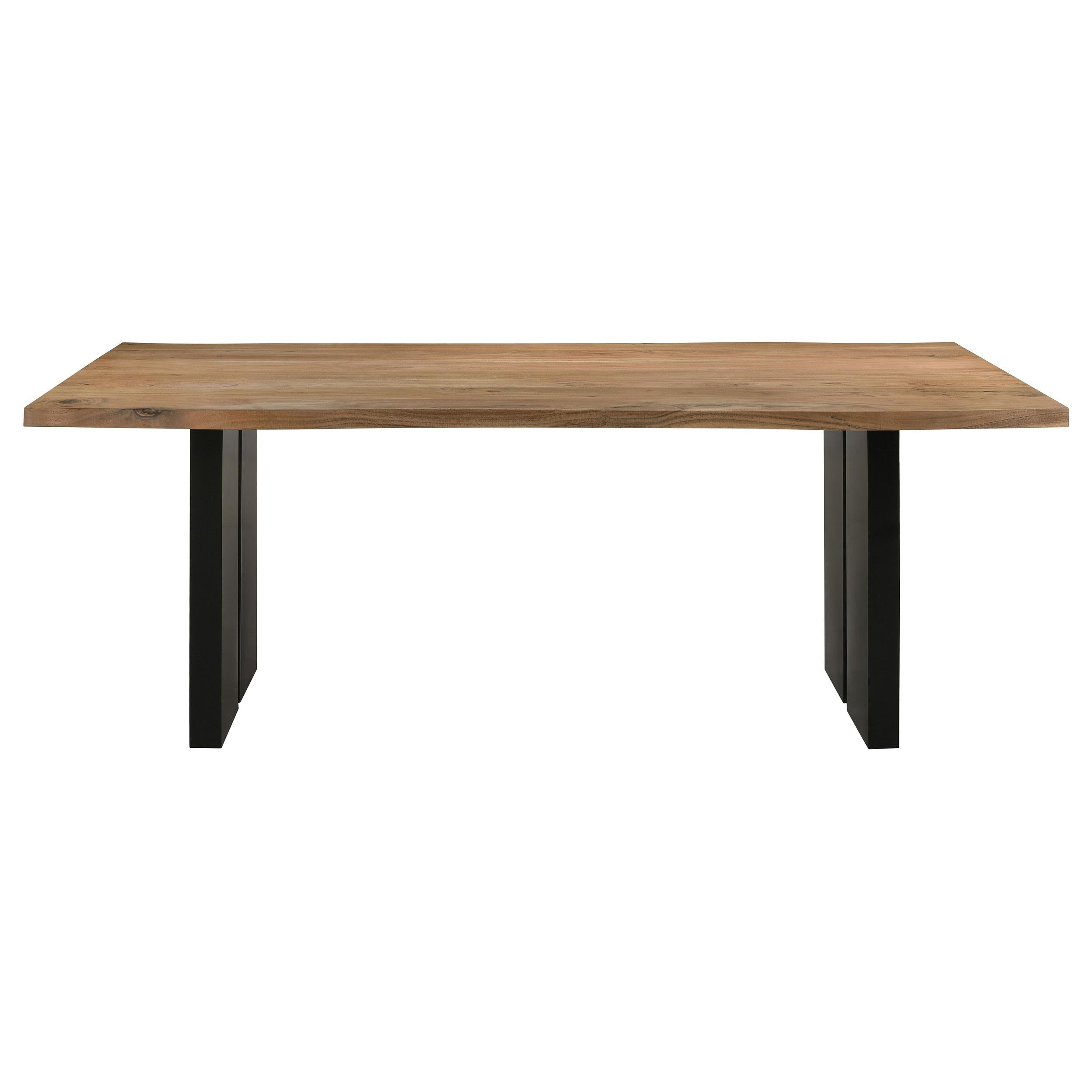  Coaster Furniture Bradshaw 115541 80-inch Live Edge Wood Dining Table - Natural Acacia IMAGE 2