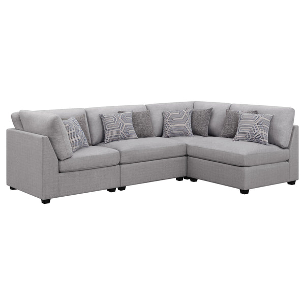 Coaster Furniture Cambria 551511-S4B 4 pc Upholstered Modular Sectional - Grey
