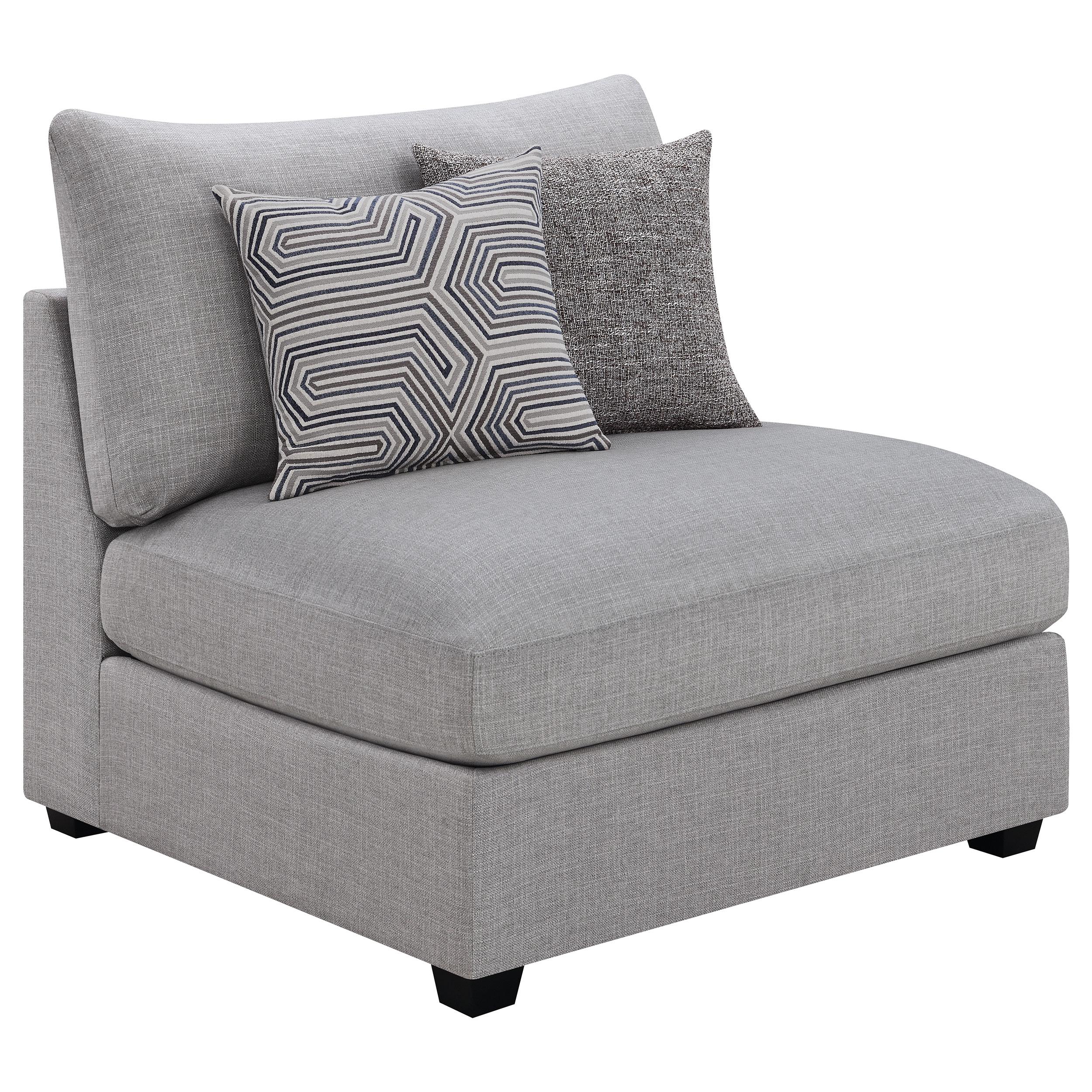  Coaster Furniture Cambria 551511-S4B 4 pc Upholstered Modular Sectional - Grey IMAGE 6