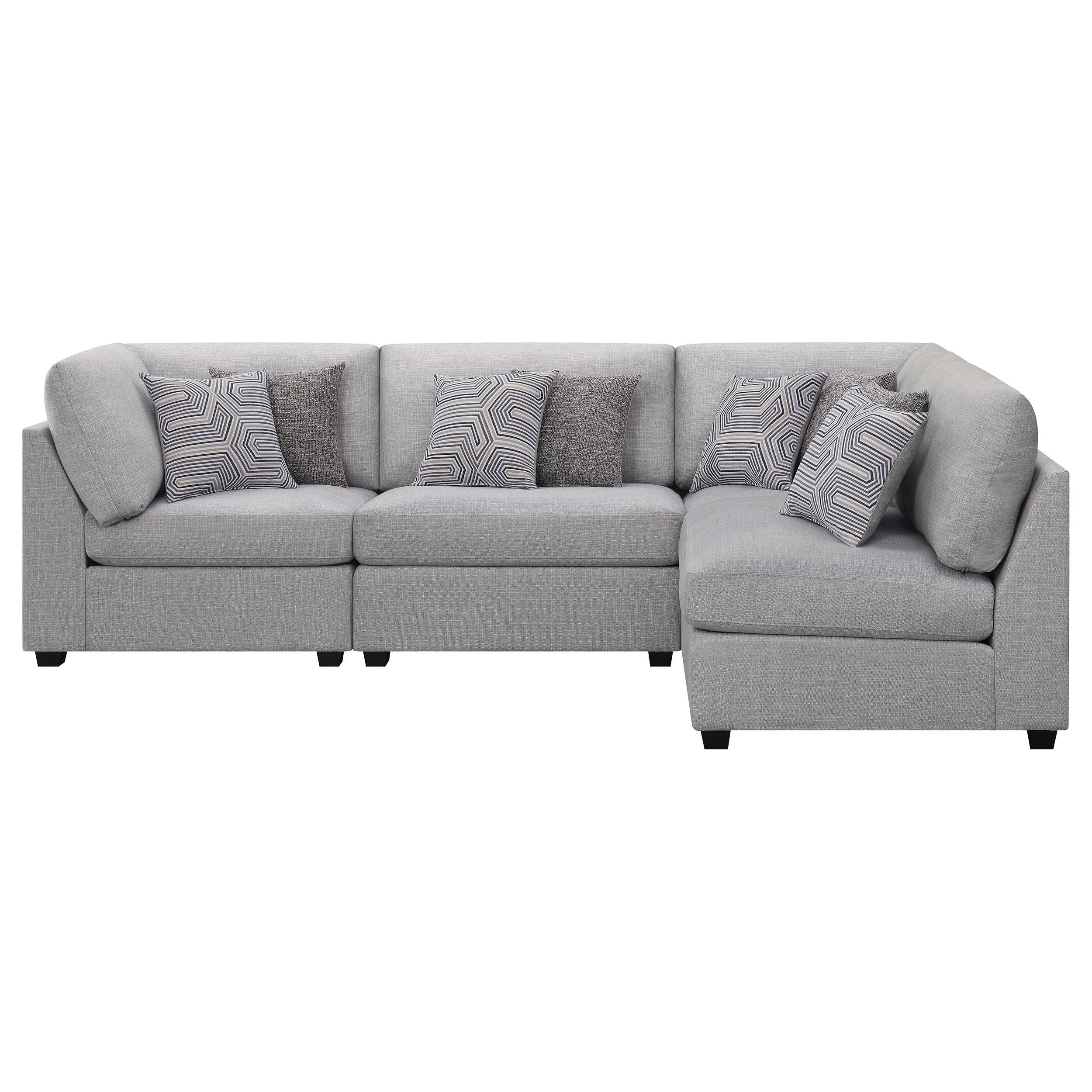  Coaster Furniture Cambria 551511-S5A 5 pc Upholstered Modular Sectional - Grey IMAGE 3